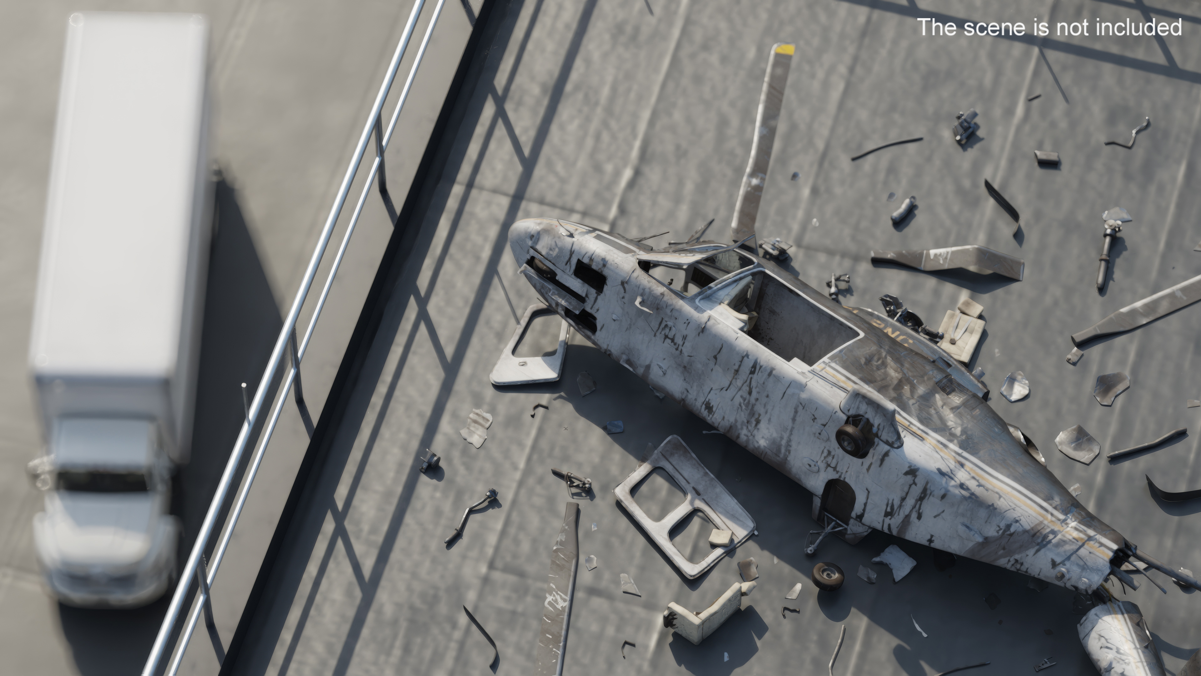 Agusta AW109S Wreck 3D model
