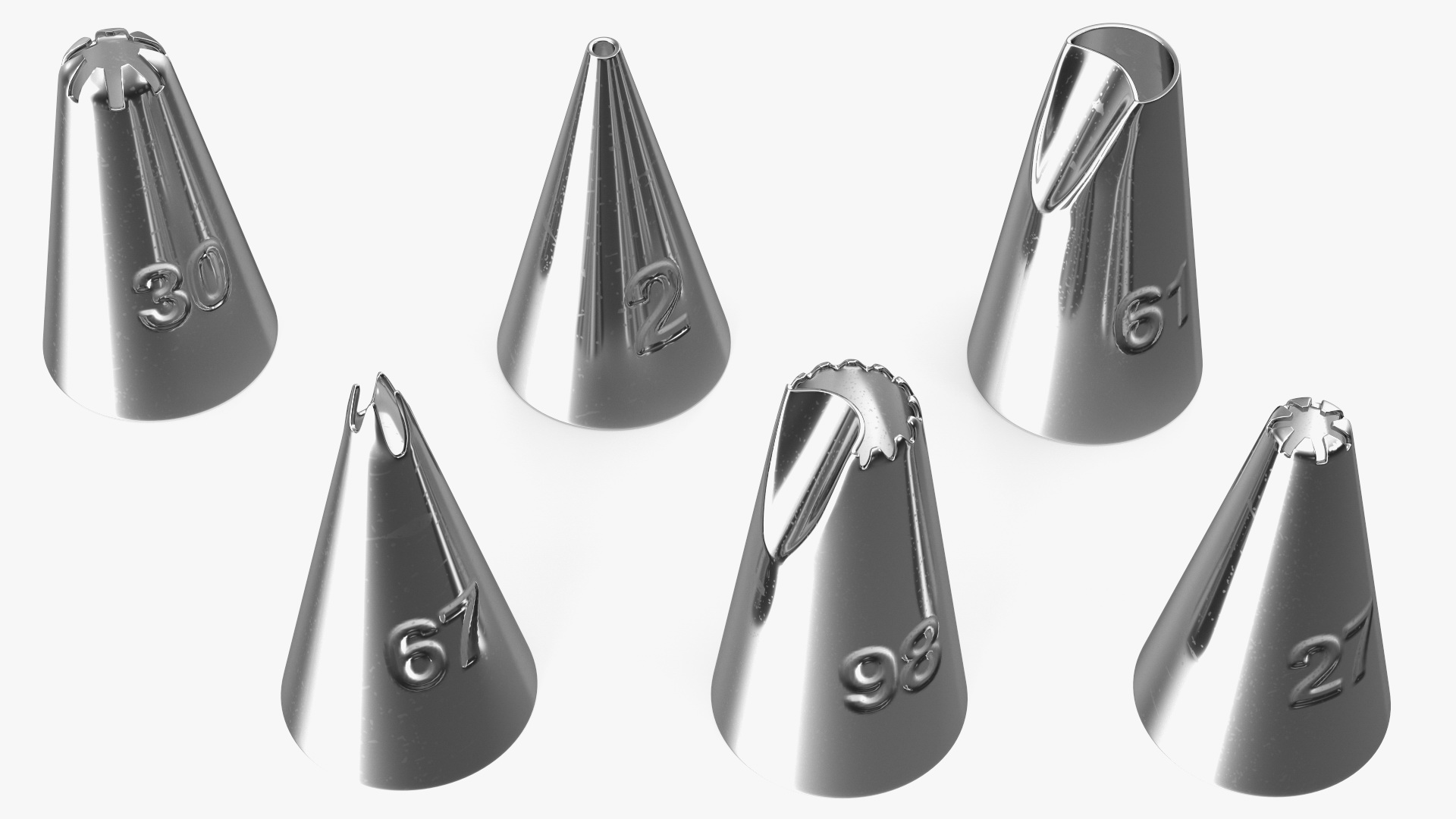 3D Cake Decoration Nozzles model