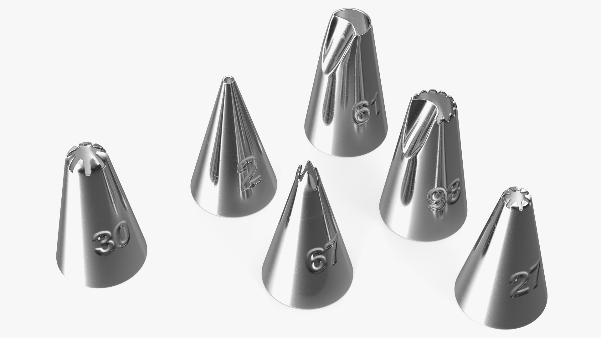3D Cake Decoration Nozzles model