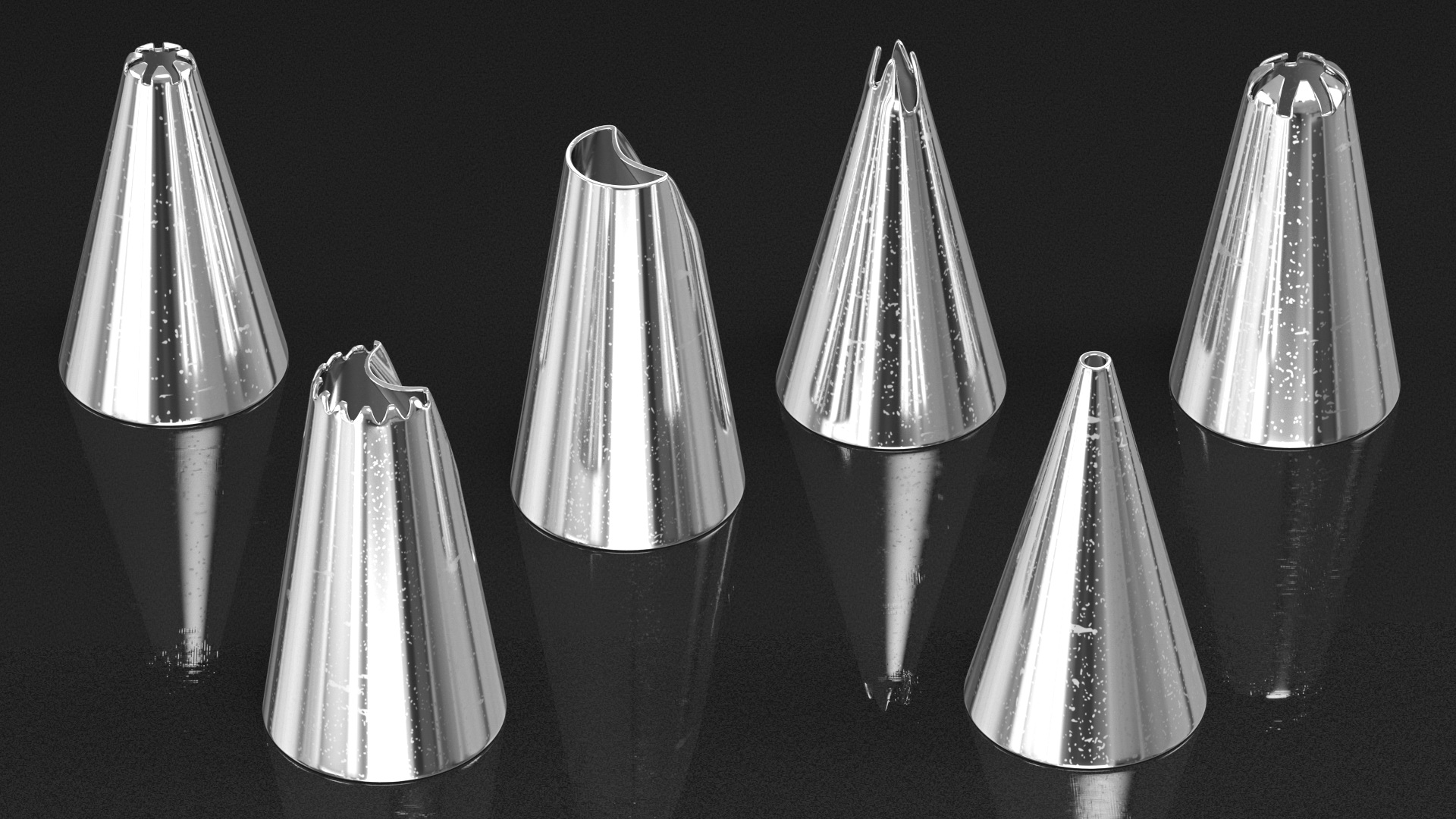 3D Cake Decoration Nozzles model