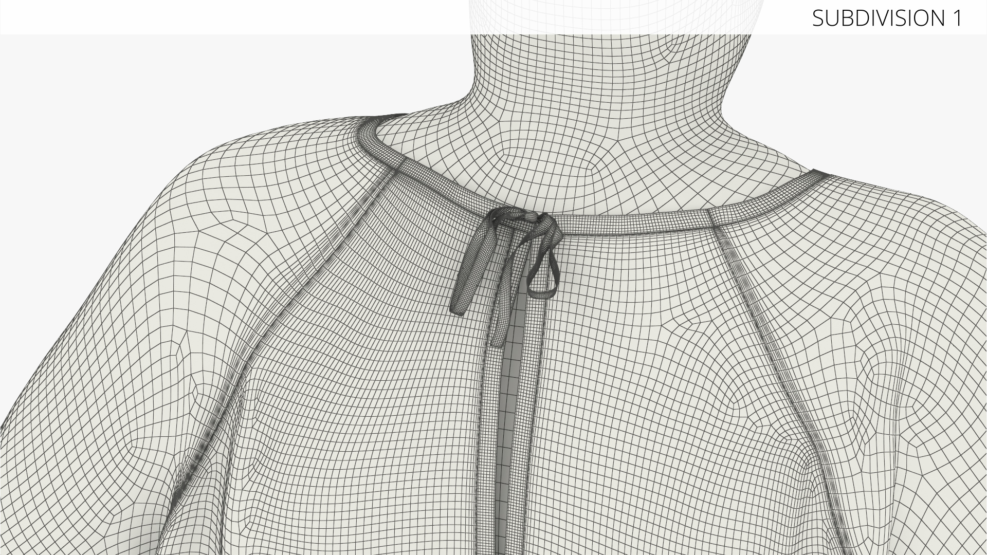 Patient Gown on Heavyset Man - view 8