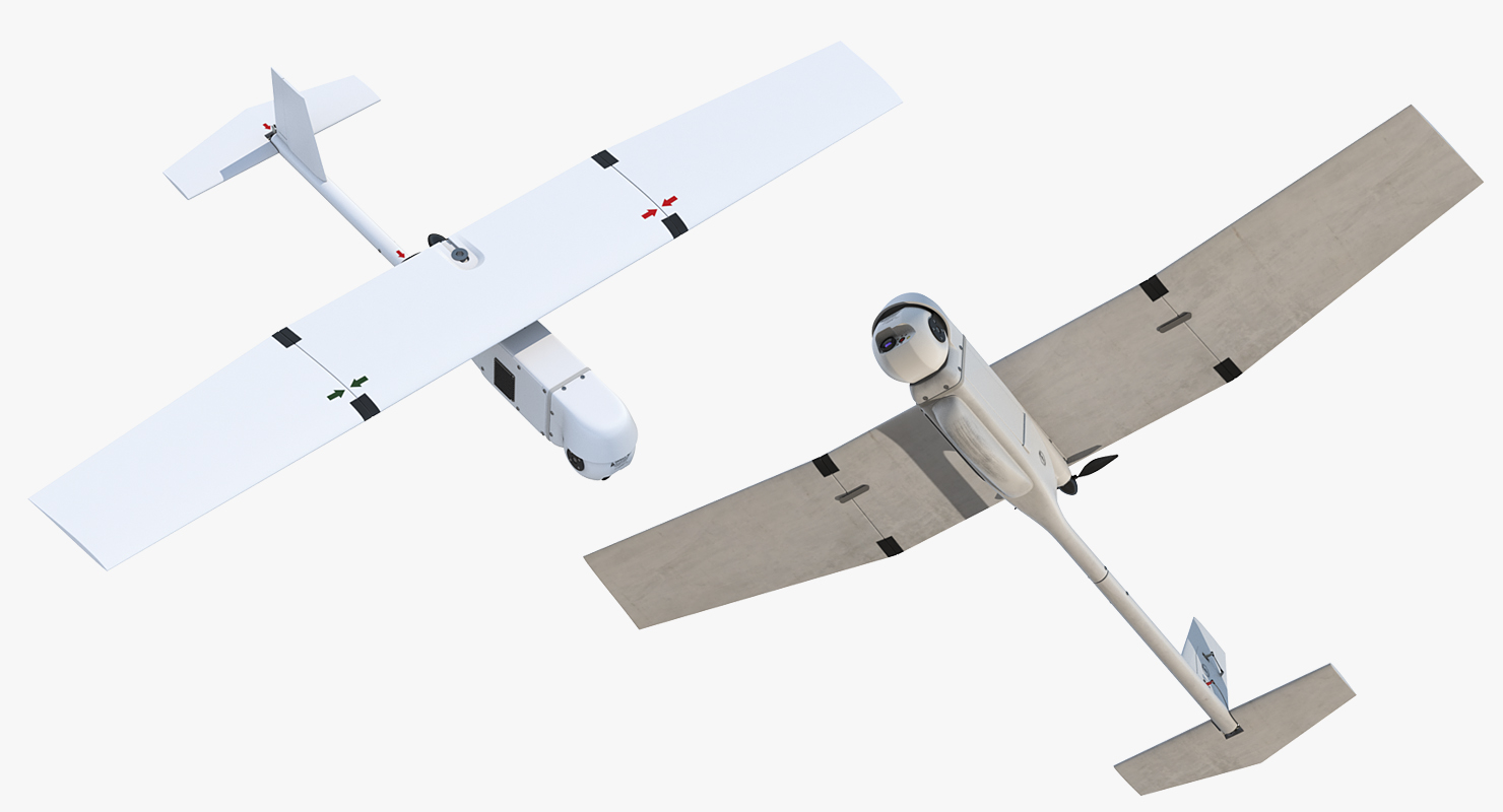 Remote Controlled UAV RQ 11B Raven 3D model