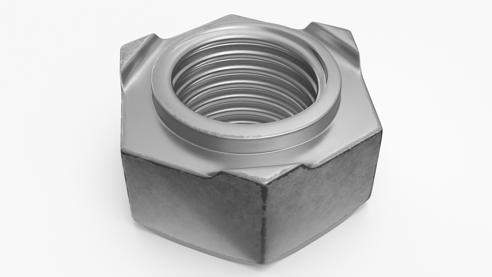 Chromed Steel Nuts Kit 3D