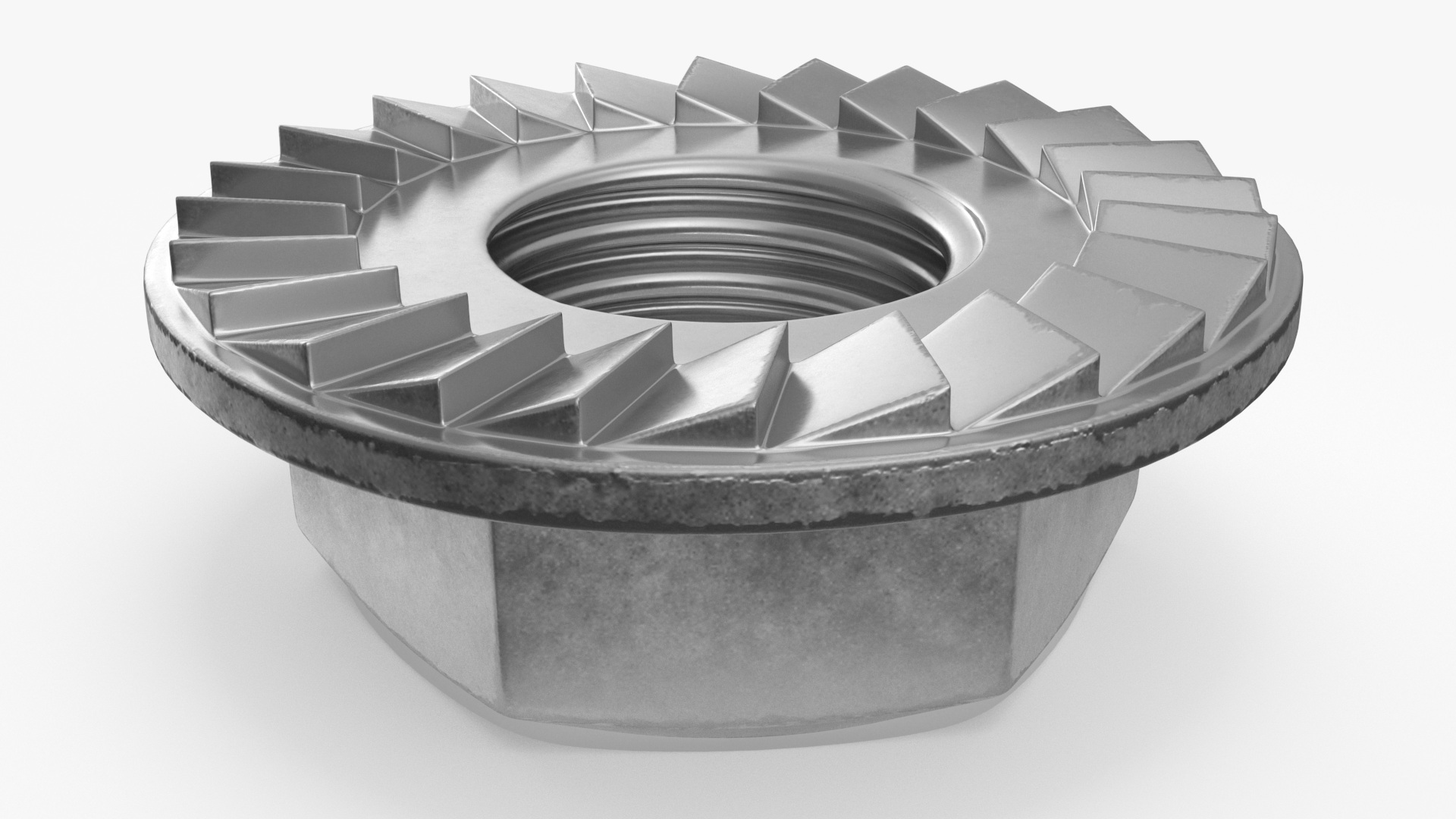 Chromed Steel Nuts Kit 3D