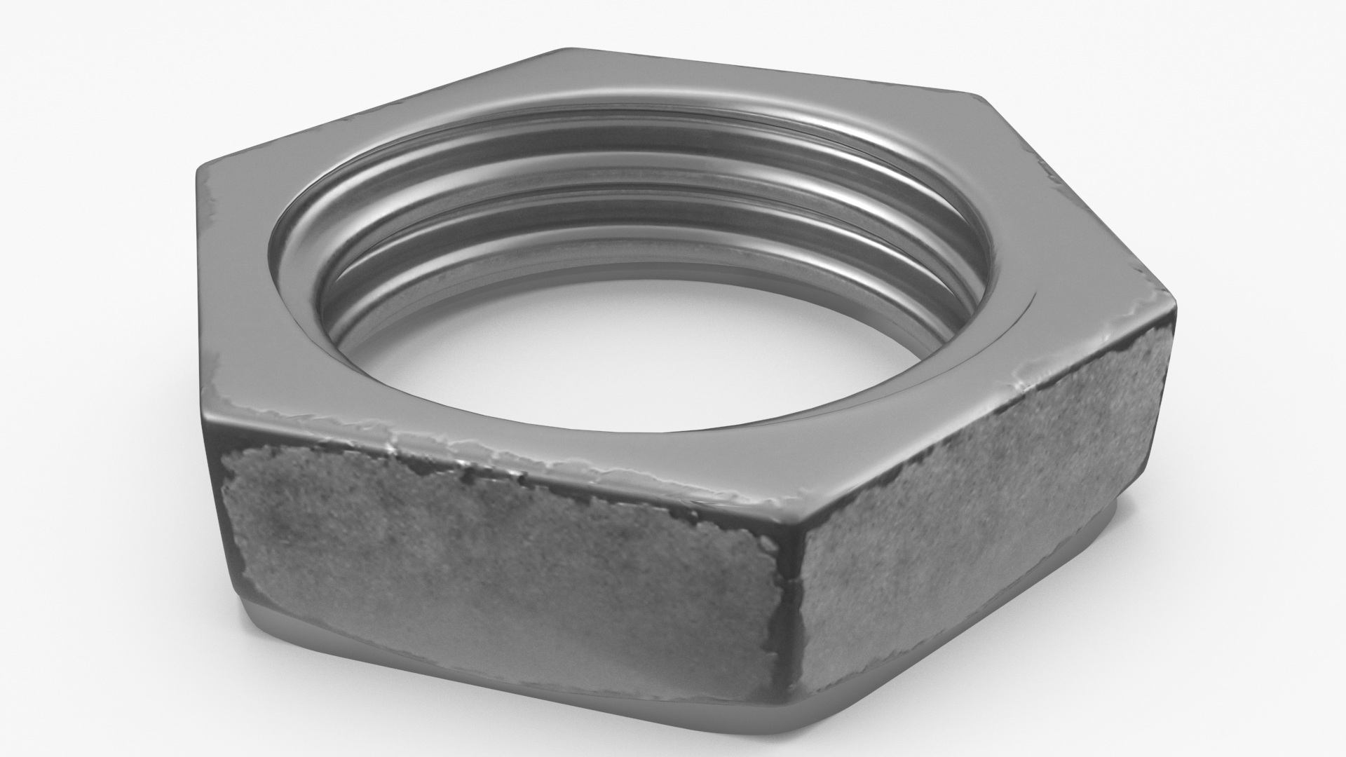 Chromed Steel Nuts Kit 3D