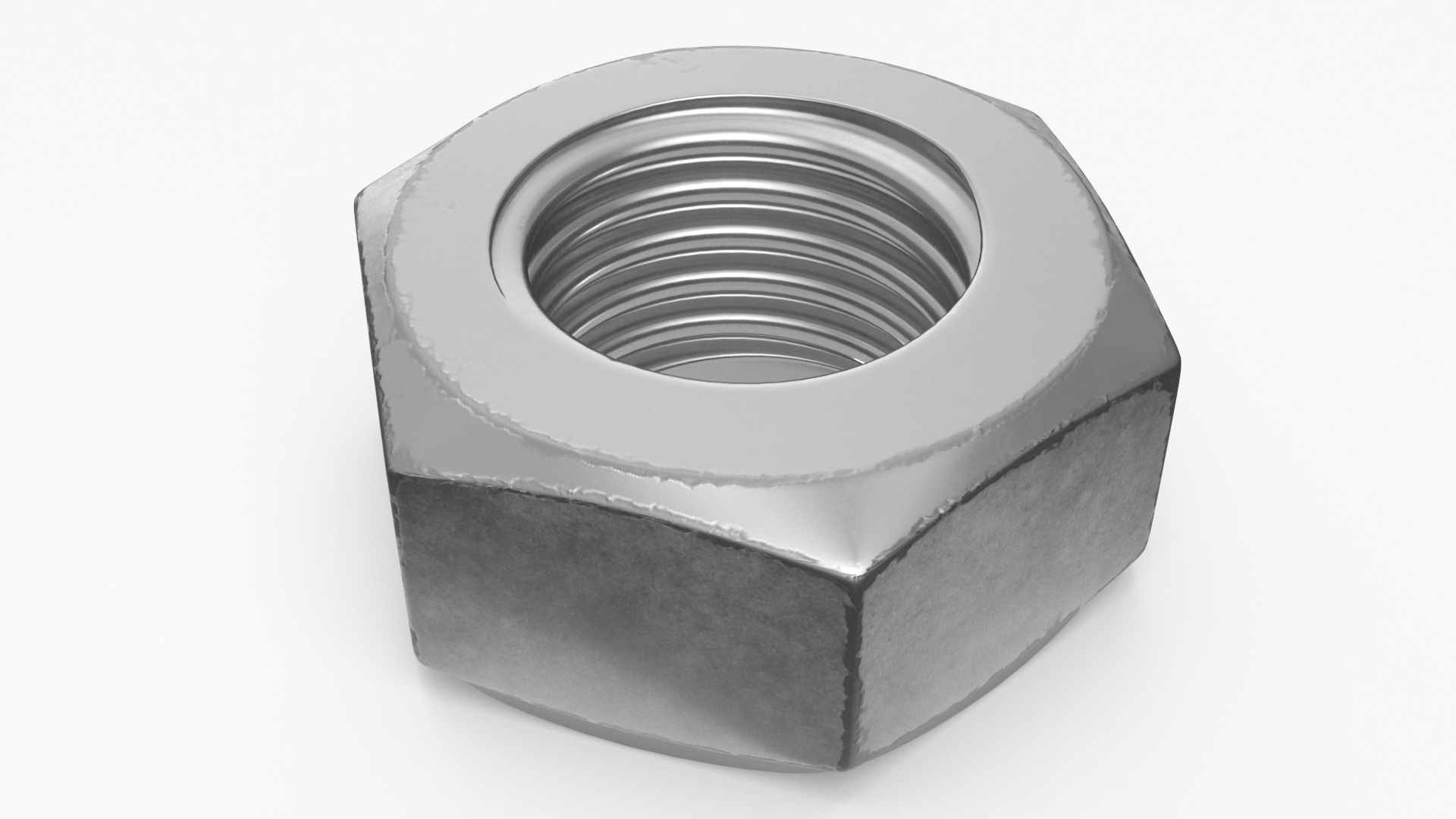 Chromed Steel Nuts Kit 3D