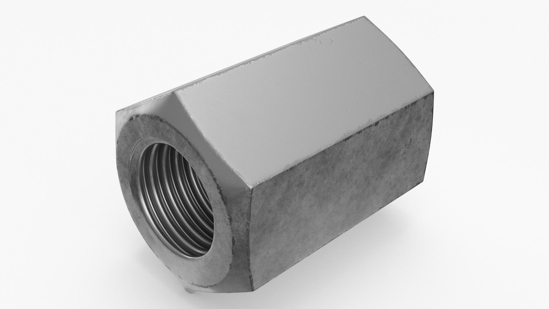 Chromed Steel Nuts Kit 3D