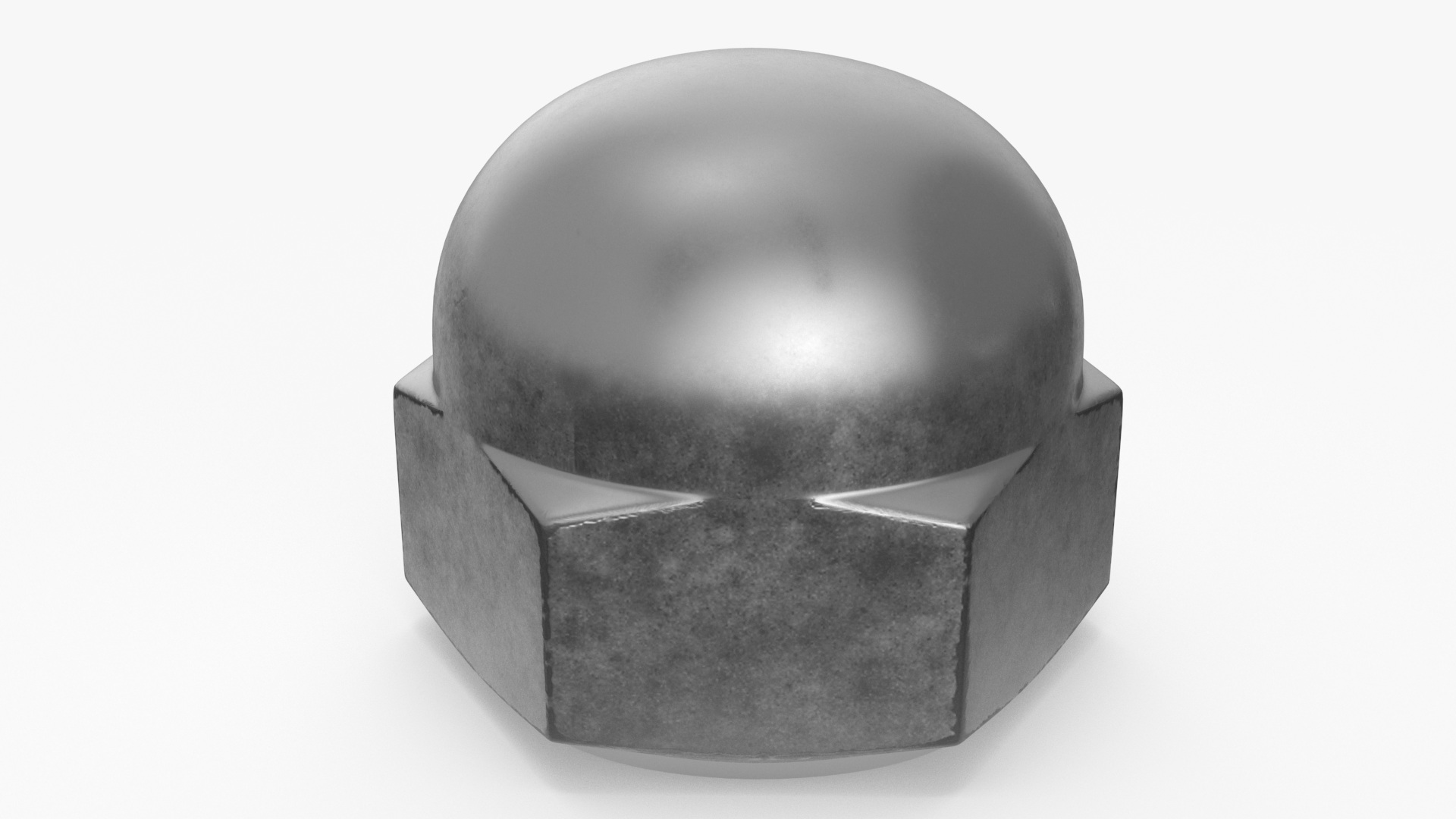 Chromed Steel Nuts Kit 3D