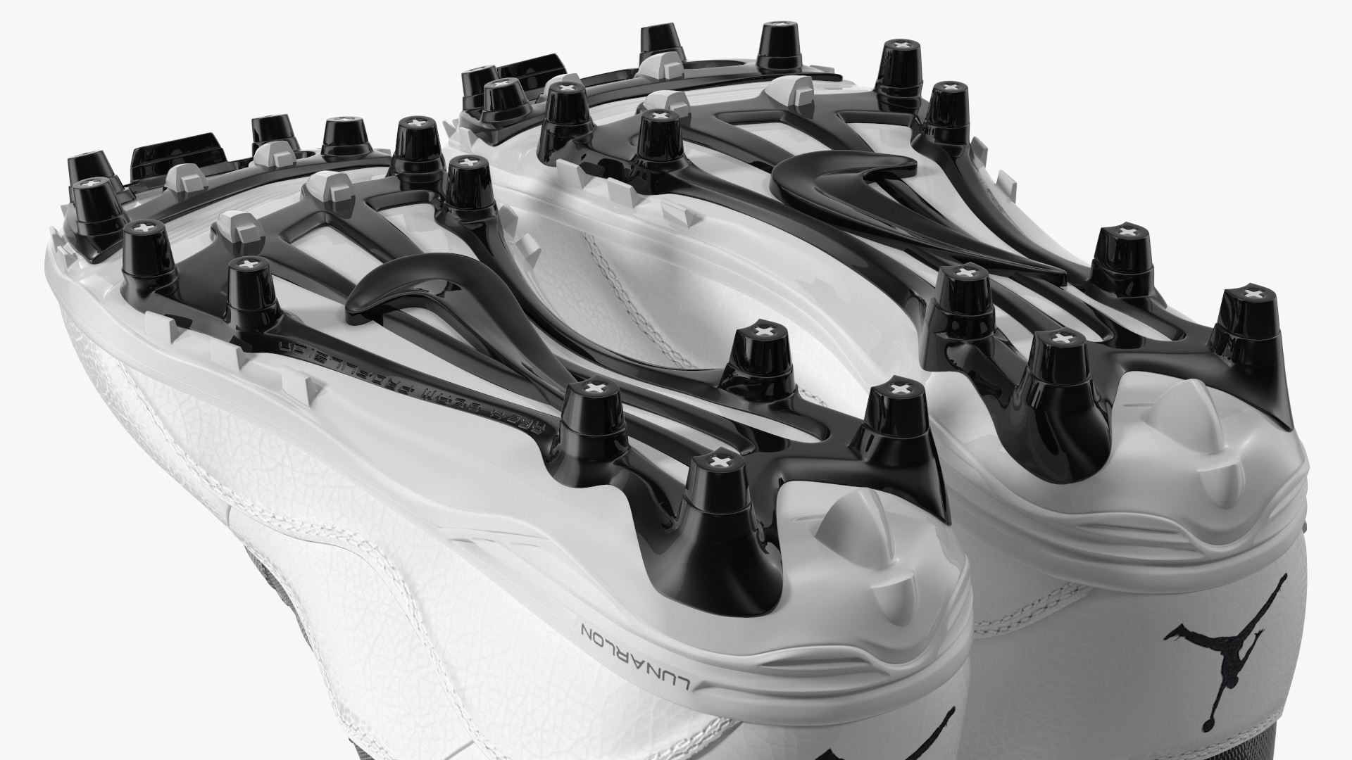3D model Air Jordan 10 Baseball Cleats White