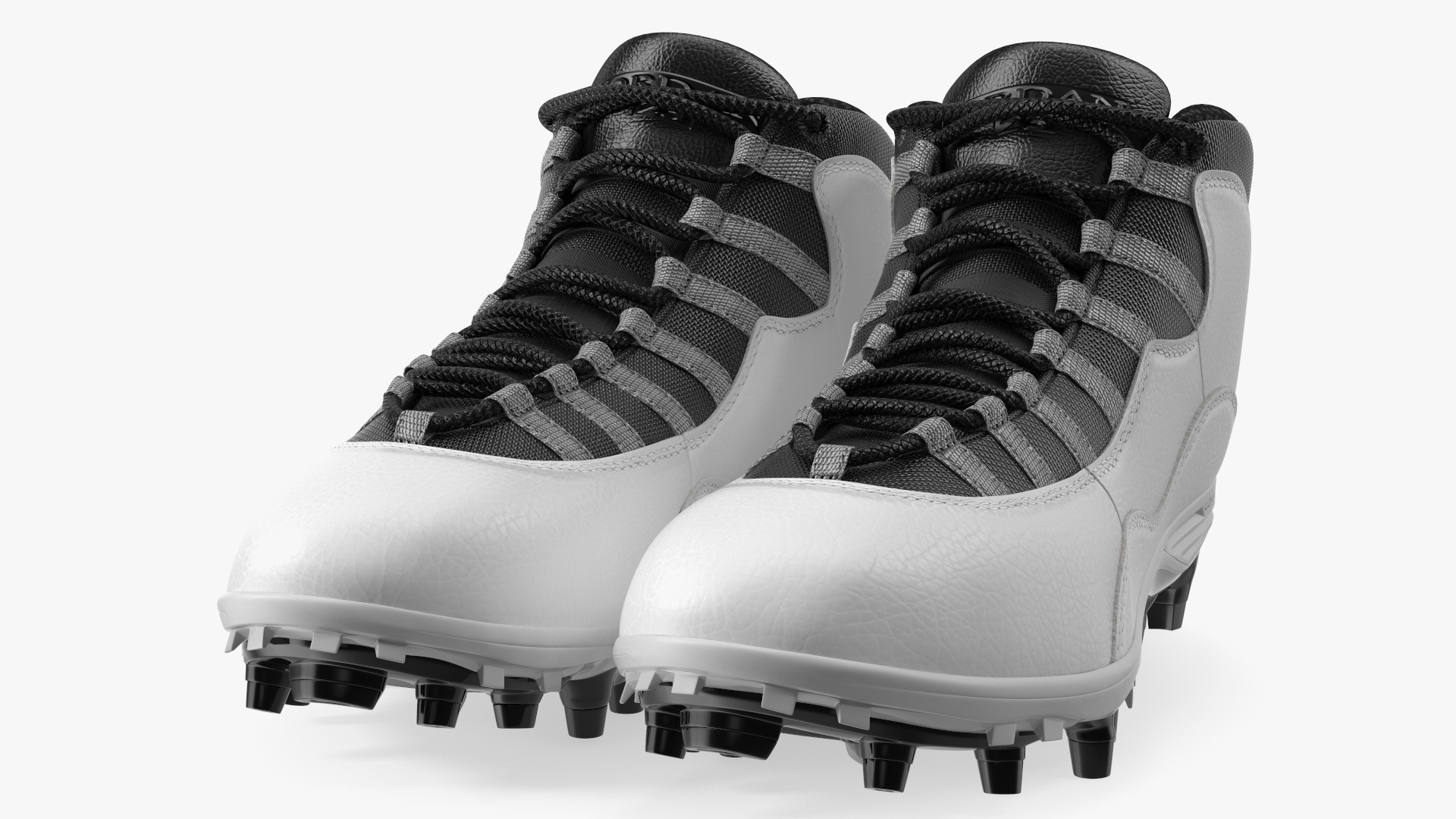 3D model Air Jordan 10 Baseball Cleats White