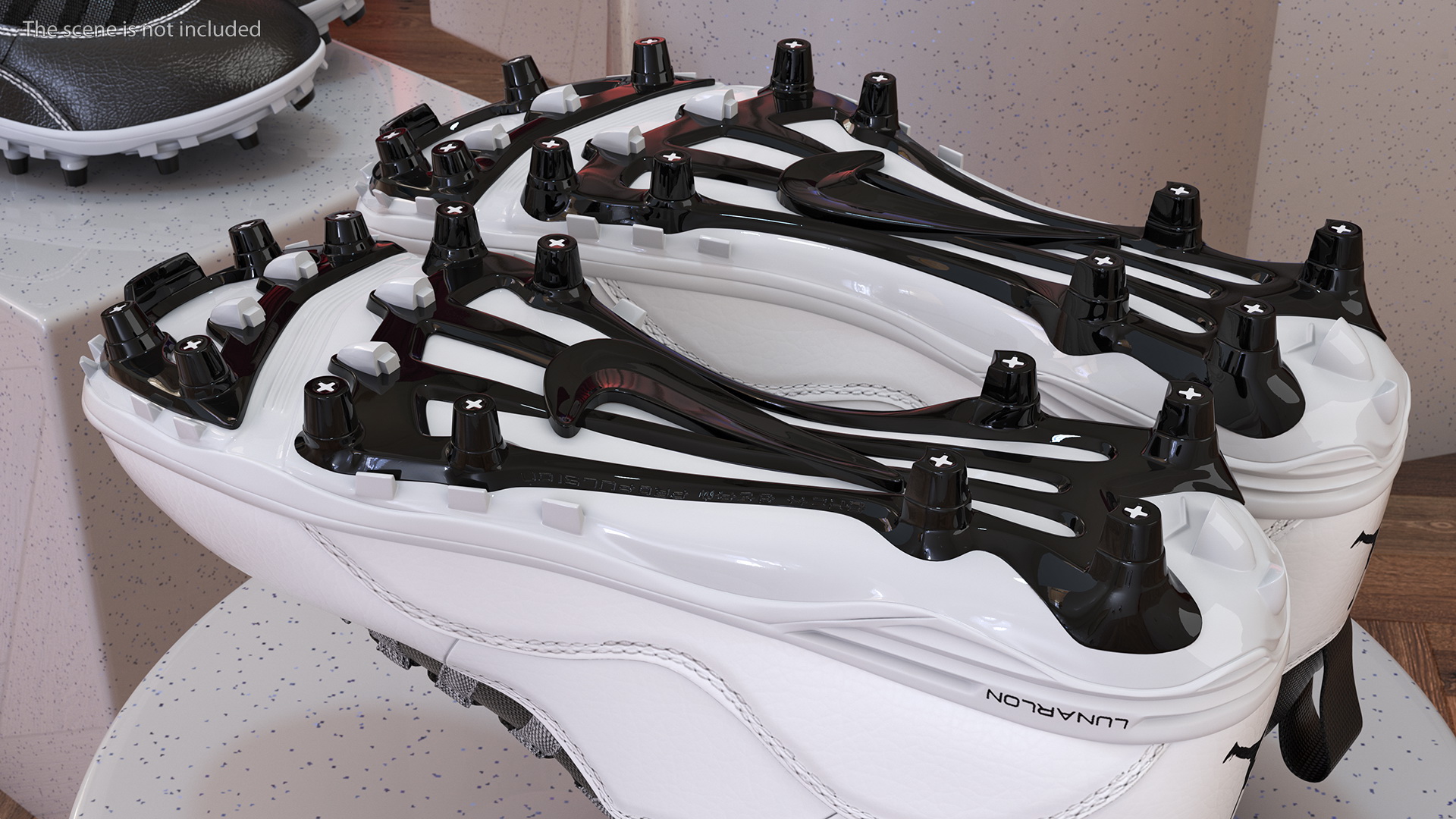 3D model Air Jordan 10 Baseball Cleats White