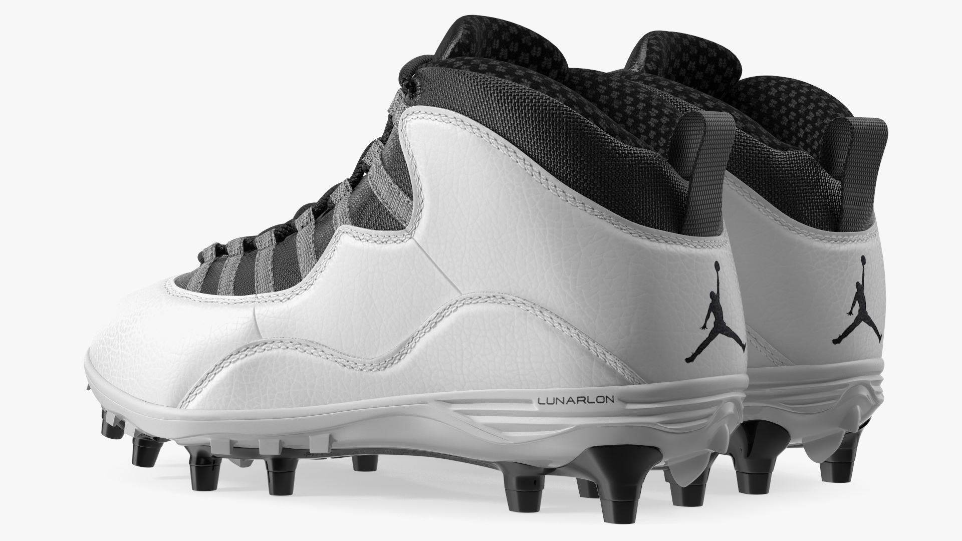 3D model Air Jordan 10 Baseball Cleats White