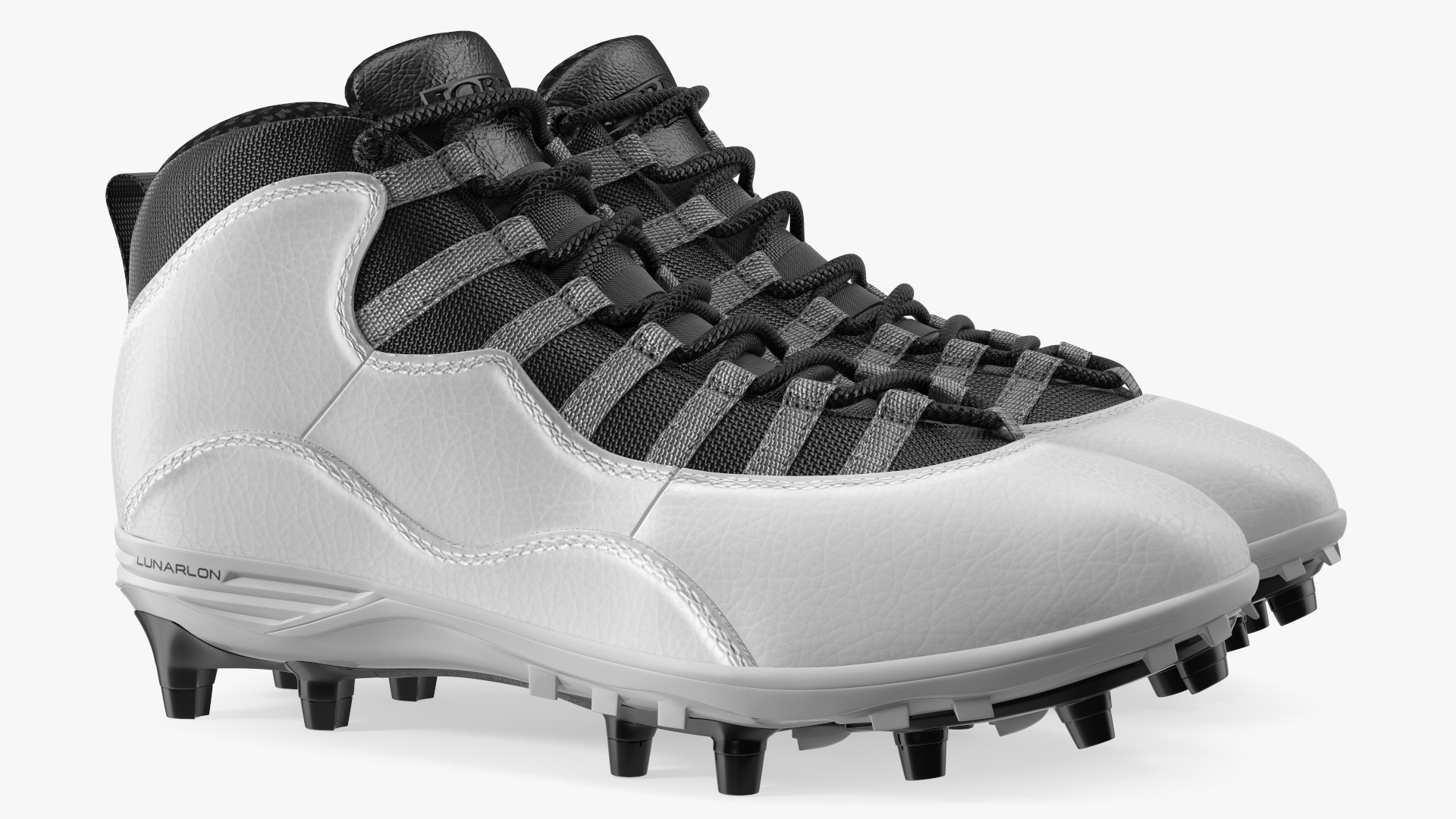 3D model Air Jordan 10 Baseball Cleats White