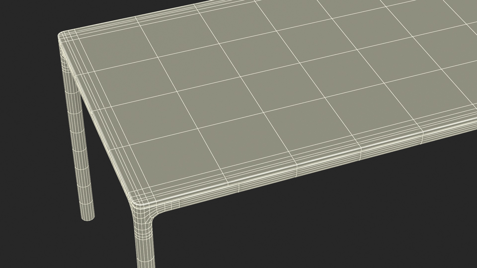 3D model Minimalist Rectangular Dining Table