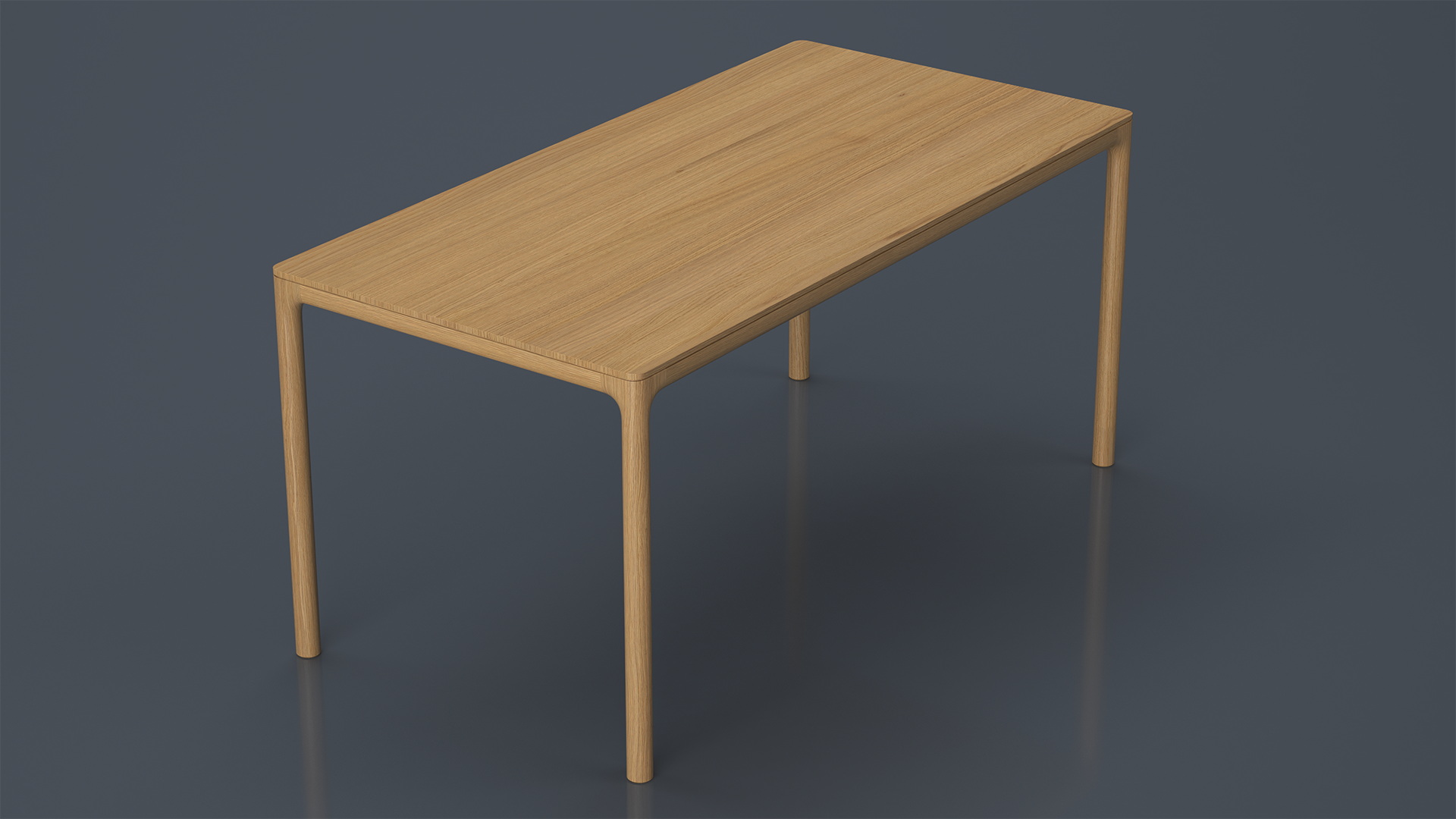3D model Minimalist Rectangular Dining Table