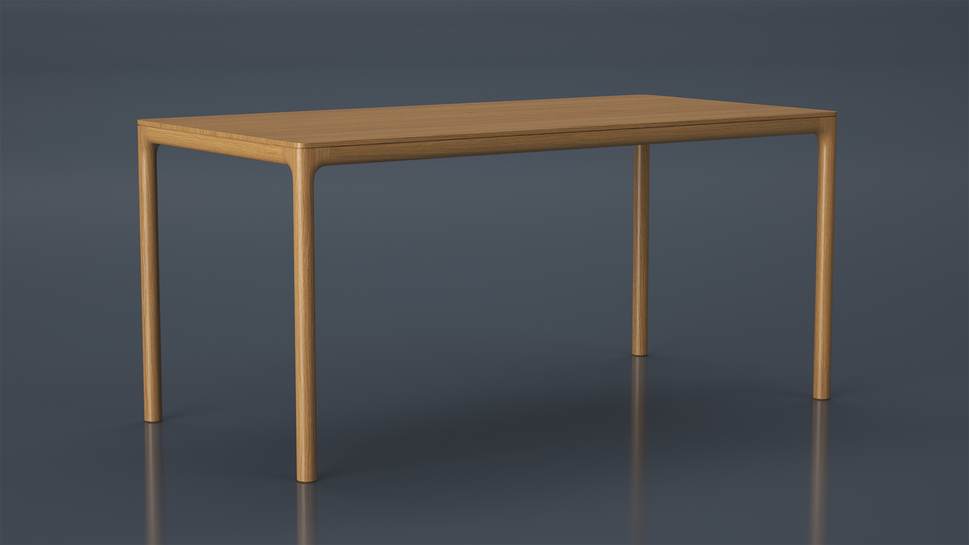 3D model Minimalist Rectangular Dining Table