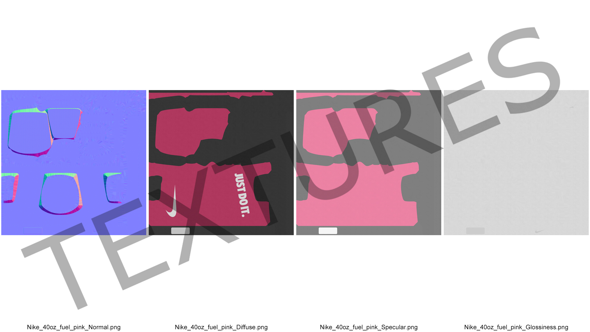 3D Pink Nike 40oz Fuel Jug model