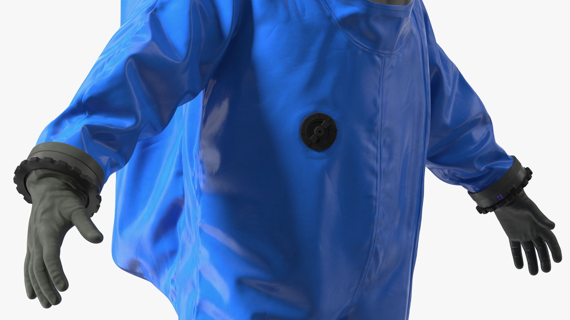 3D Fully Encapsulating Chemical Protection Suit T-Pose