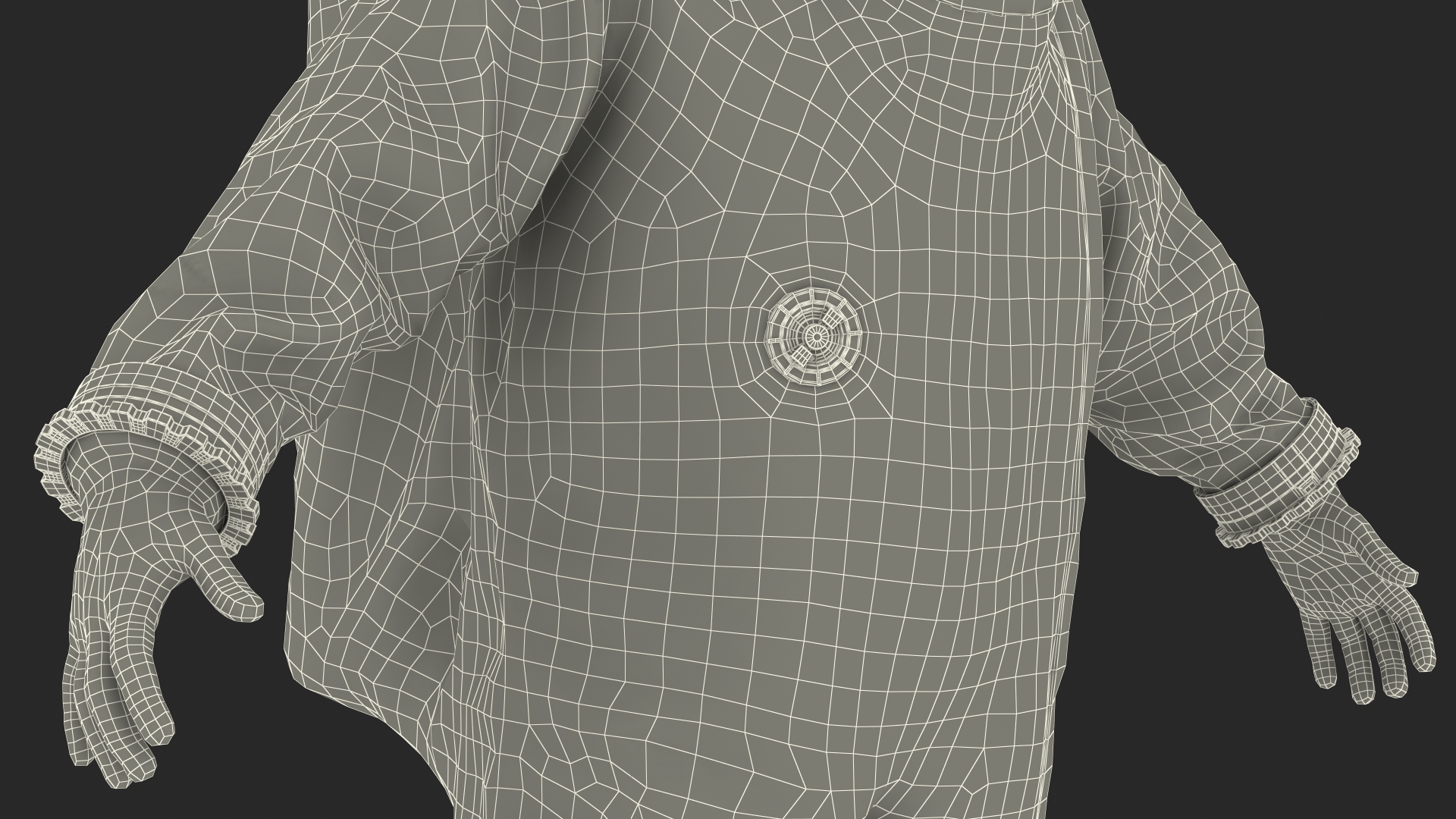 3D Fully Encapsulating Chemical Protection Suit T-Pose