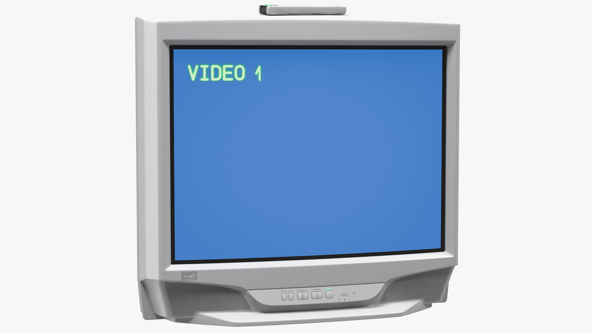 Vintage 00s CRT TV with IR Control On 3D