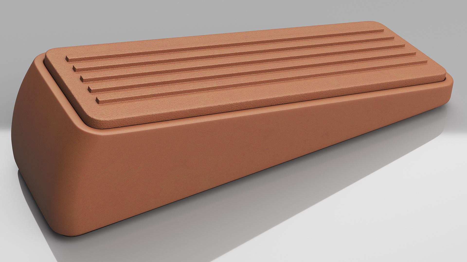 3D Door Wedge Brown