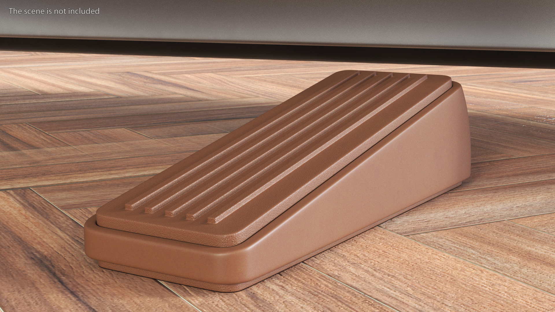 3D Door Wedge Brown