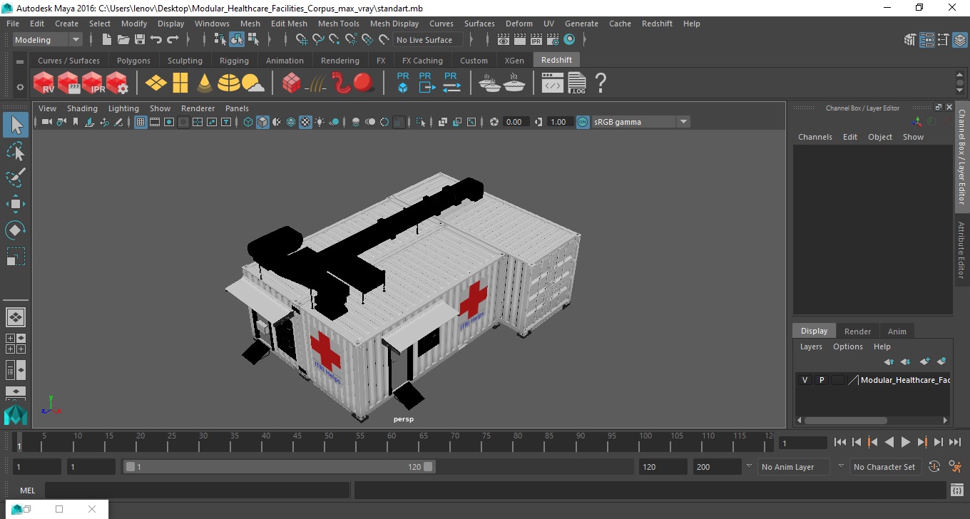 3D Modular Healthcare Facilities Corpus