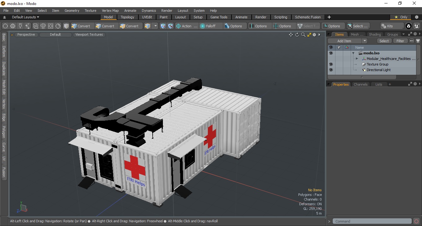 3D Modular Healthcare Facilities Corpus