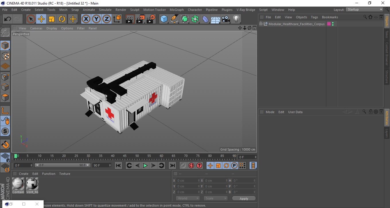 3D Modular Healthcare Facilities Corpus