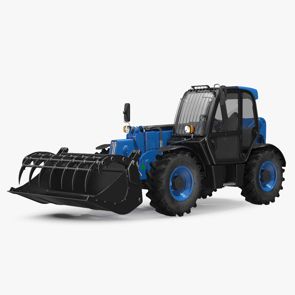 Hydraulic Forklift Bucket 3D Model, view 3