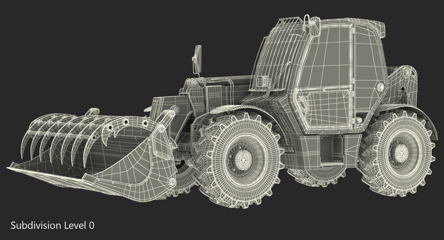 3D model Hydraulic Forklift Bucket