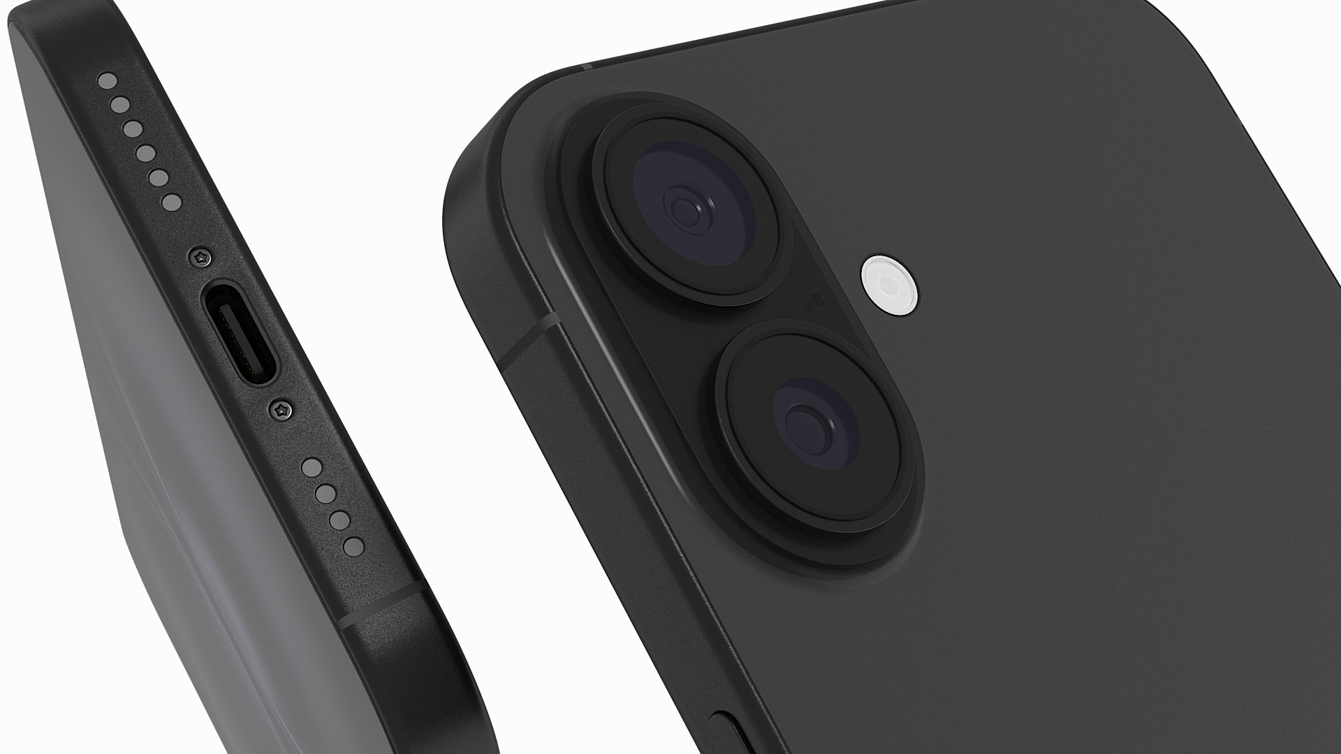3D model IPhone 16 Plus Black