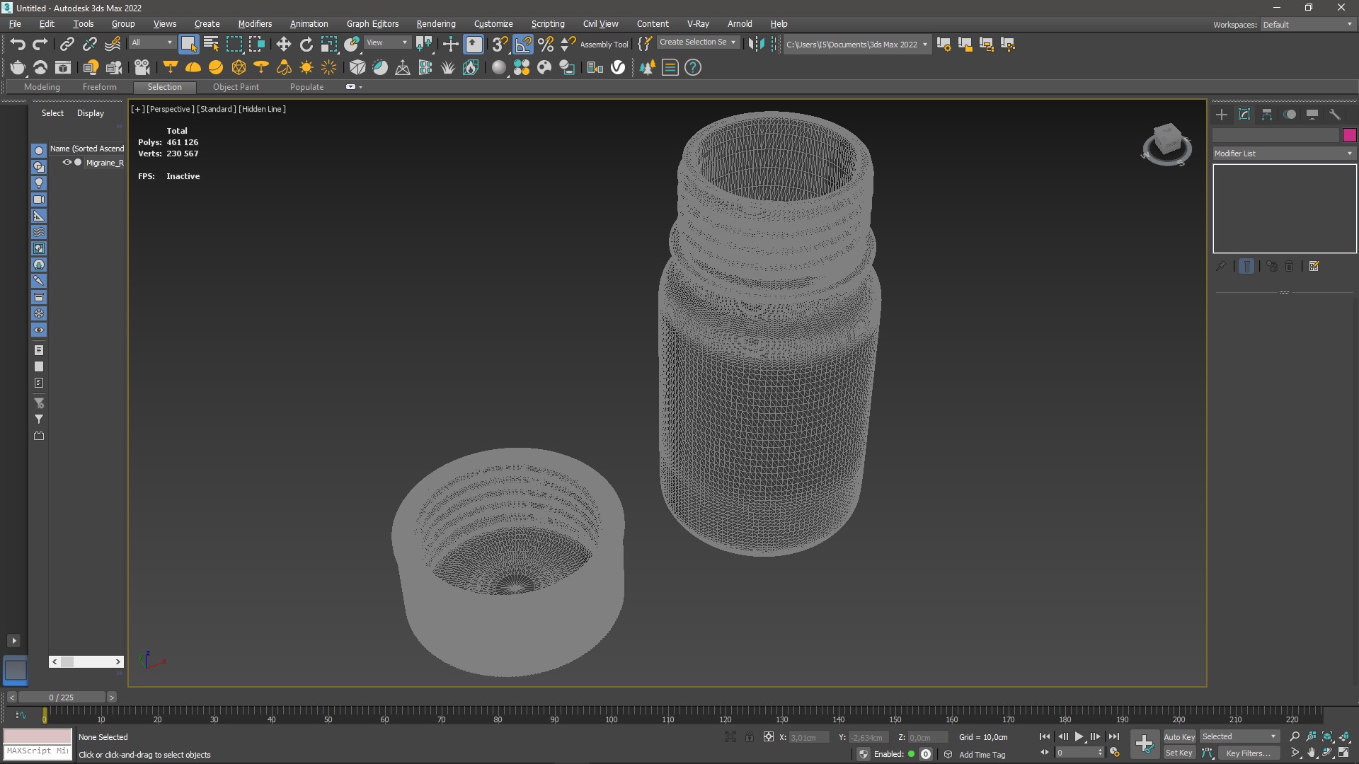 Migraine Relief Bottle Hylands Naturals for 3D Print 3D
