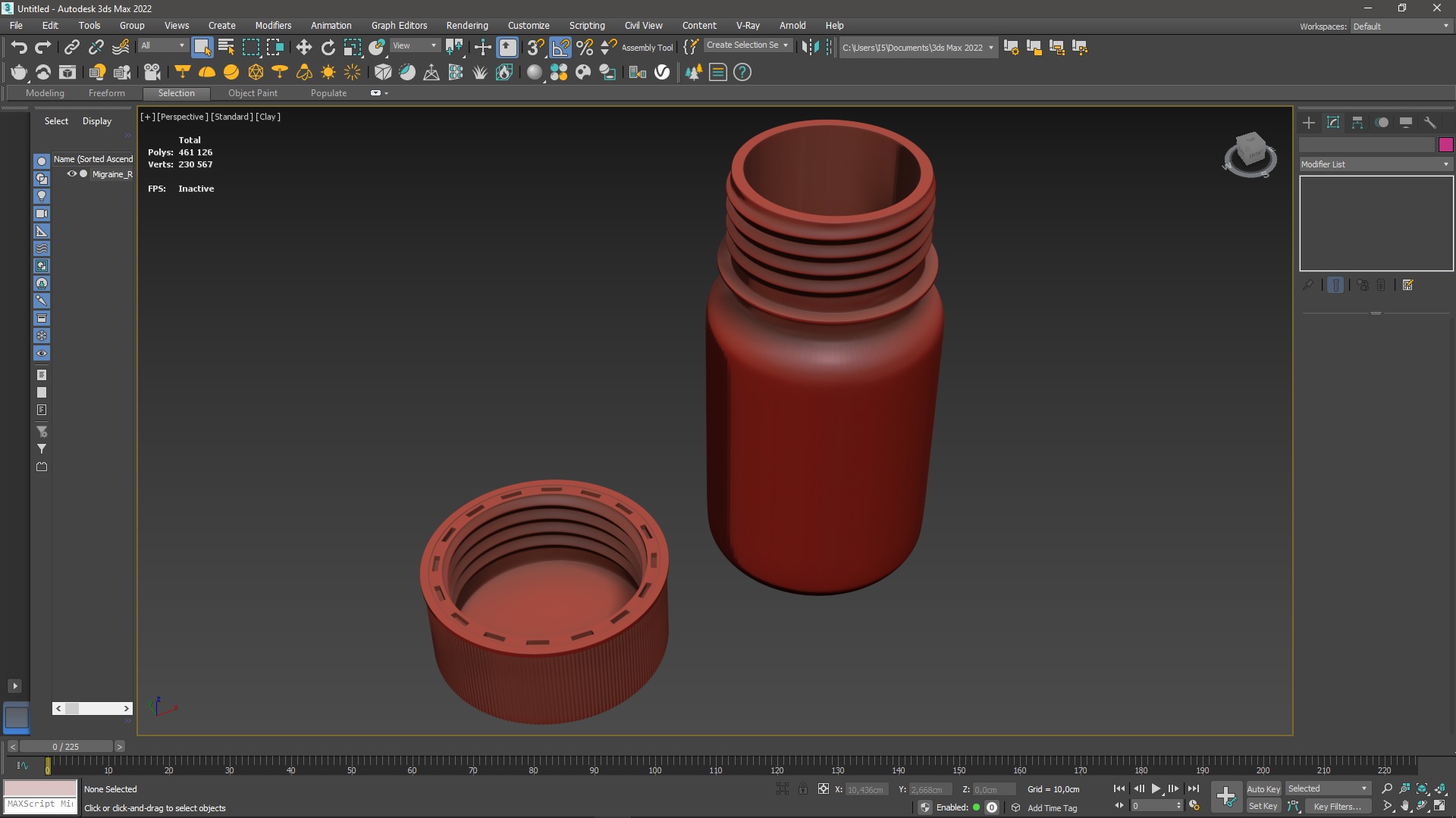 Migraine Relief Bottle Hylands Naturals for 3D Print 3D