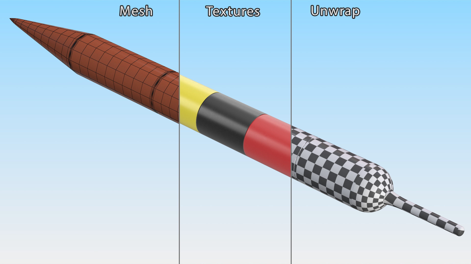 3D model Croquet Central Pegs