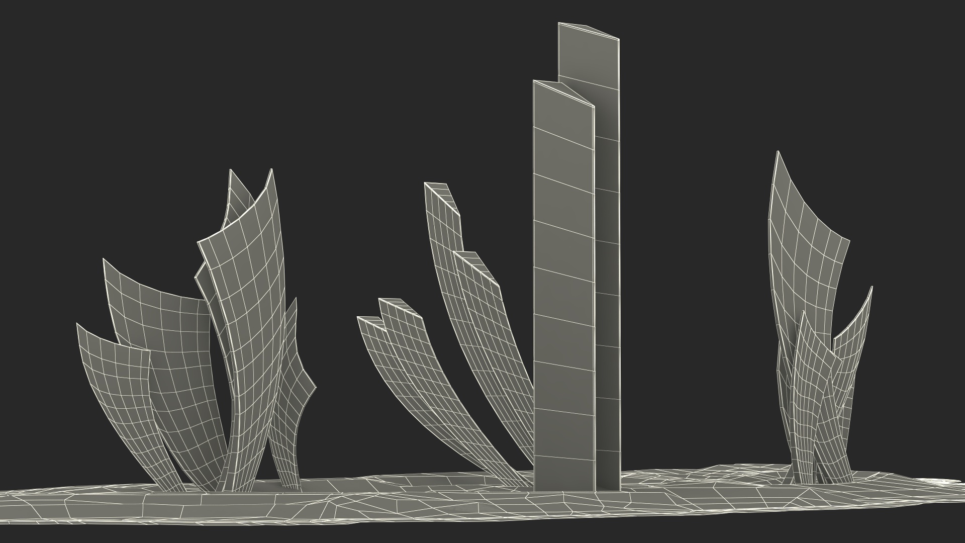 Les Braves Memorial on Sand 3D