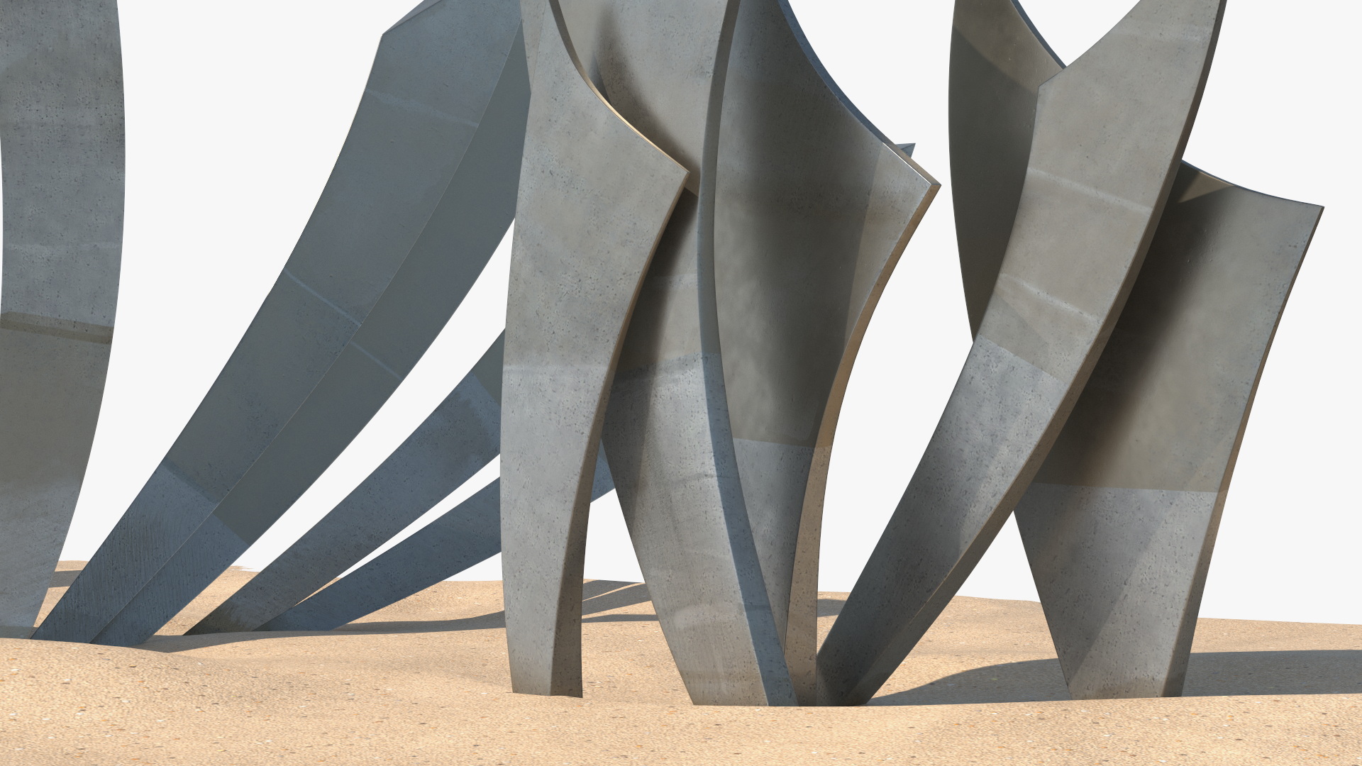 Les Braves Memorial on Sand 3D