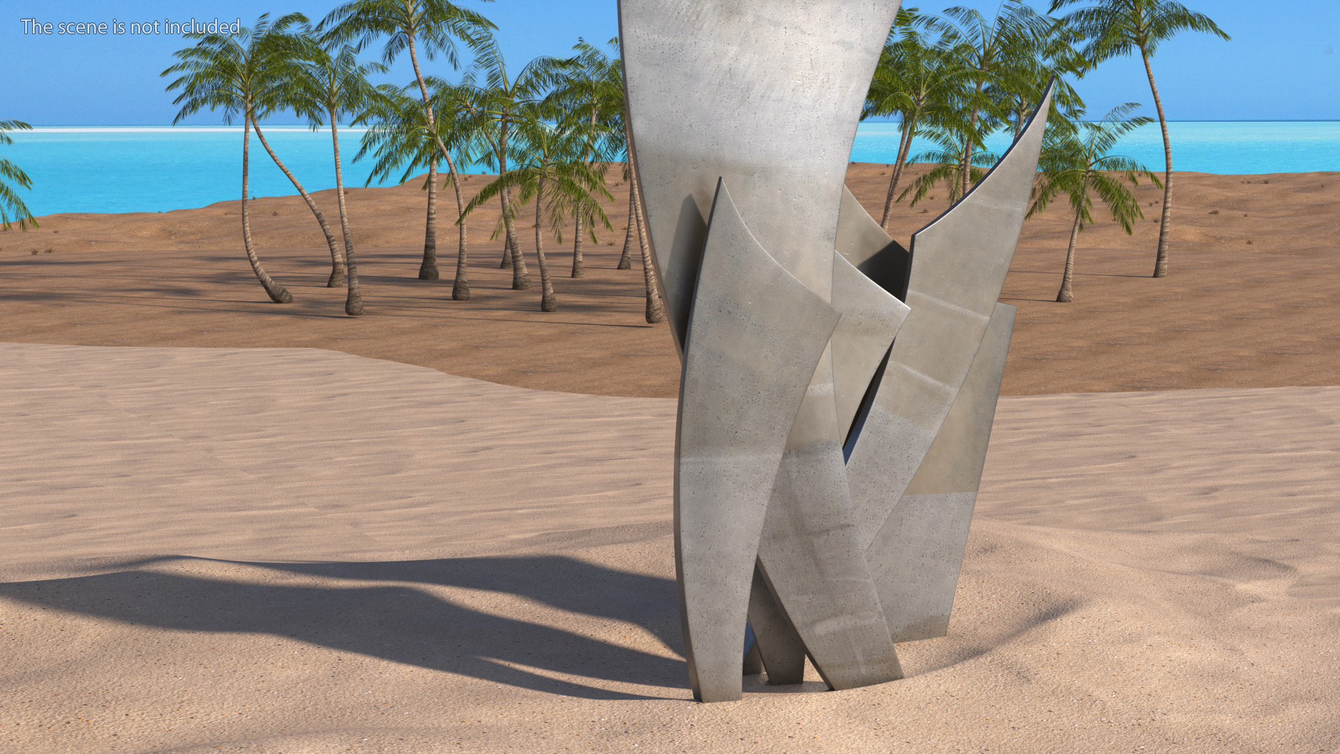 Les Braves Memorial on Sand 3D