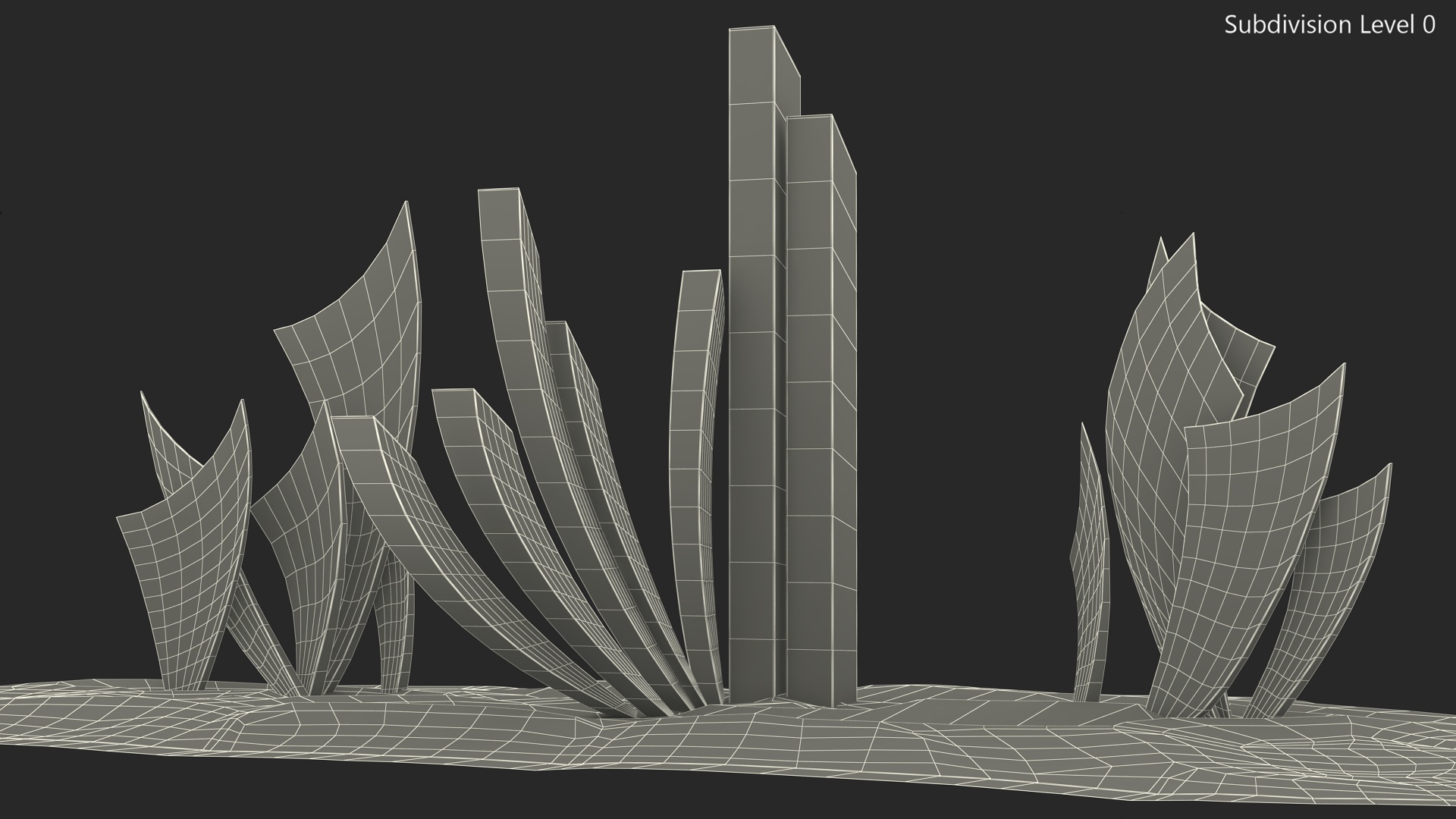 Les Braves Memorial on Sand 3D