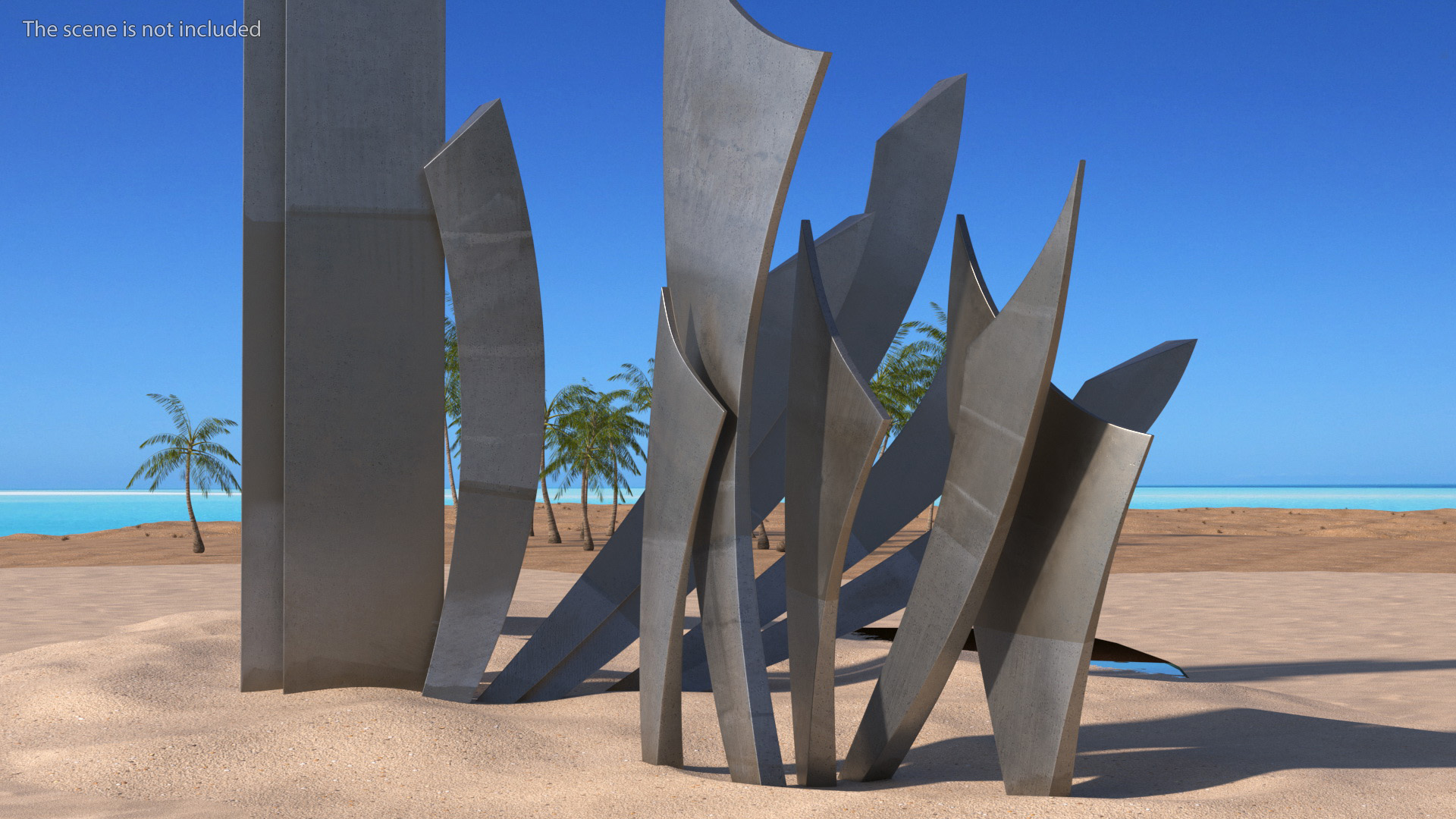 Les Braves Memorial on Sand 3D