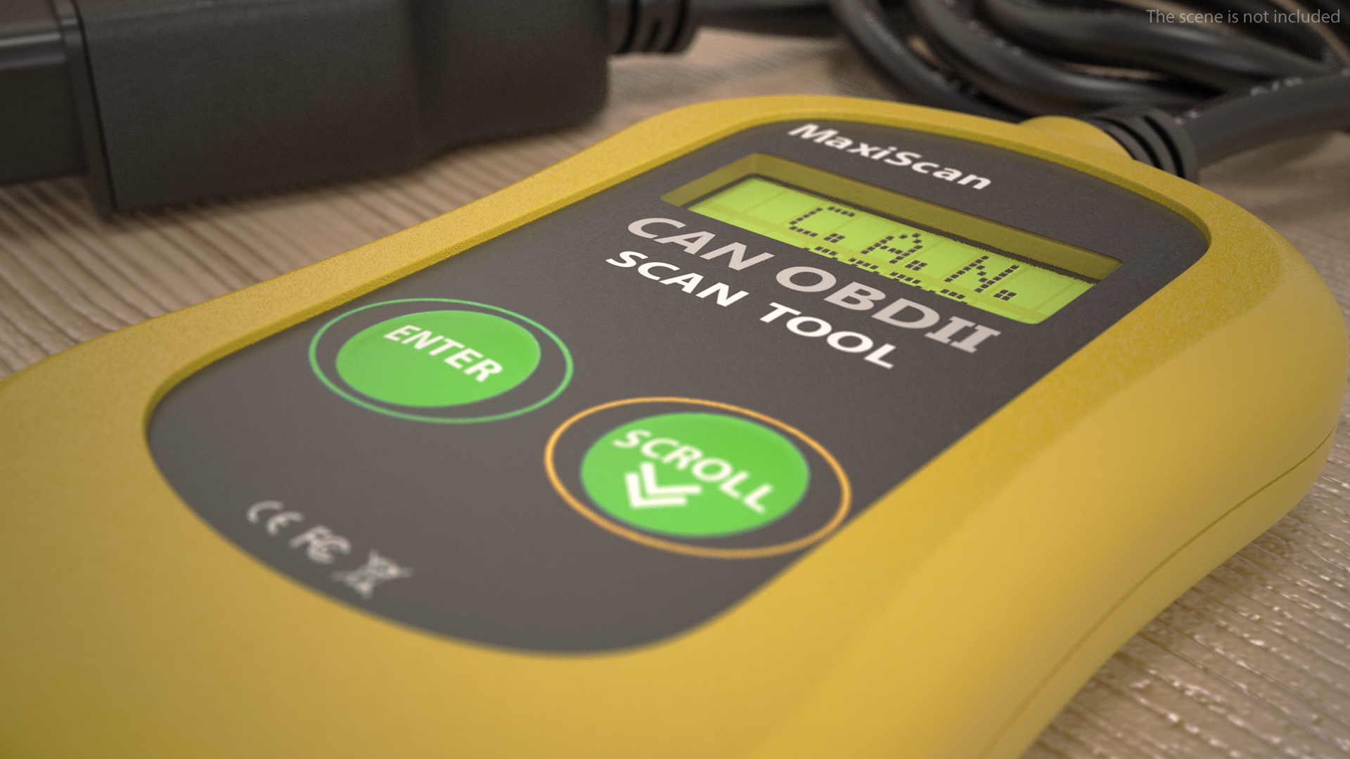 3D OBD2 Code Reader Yellow model