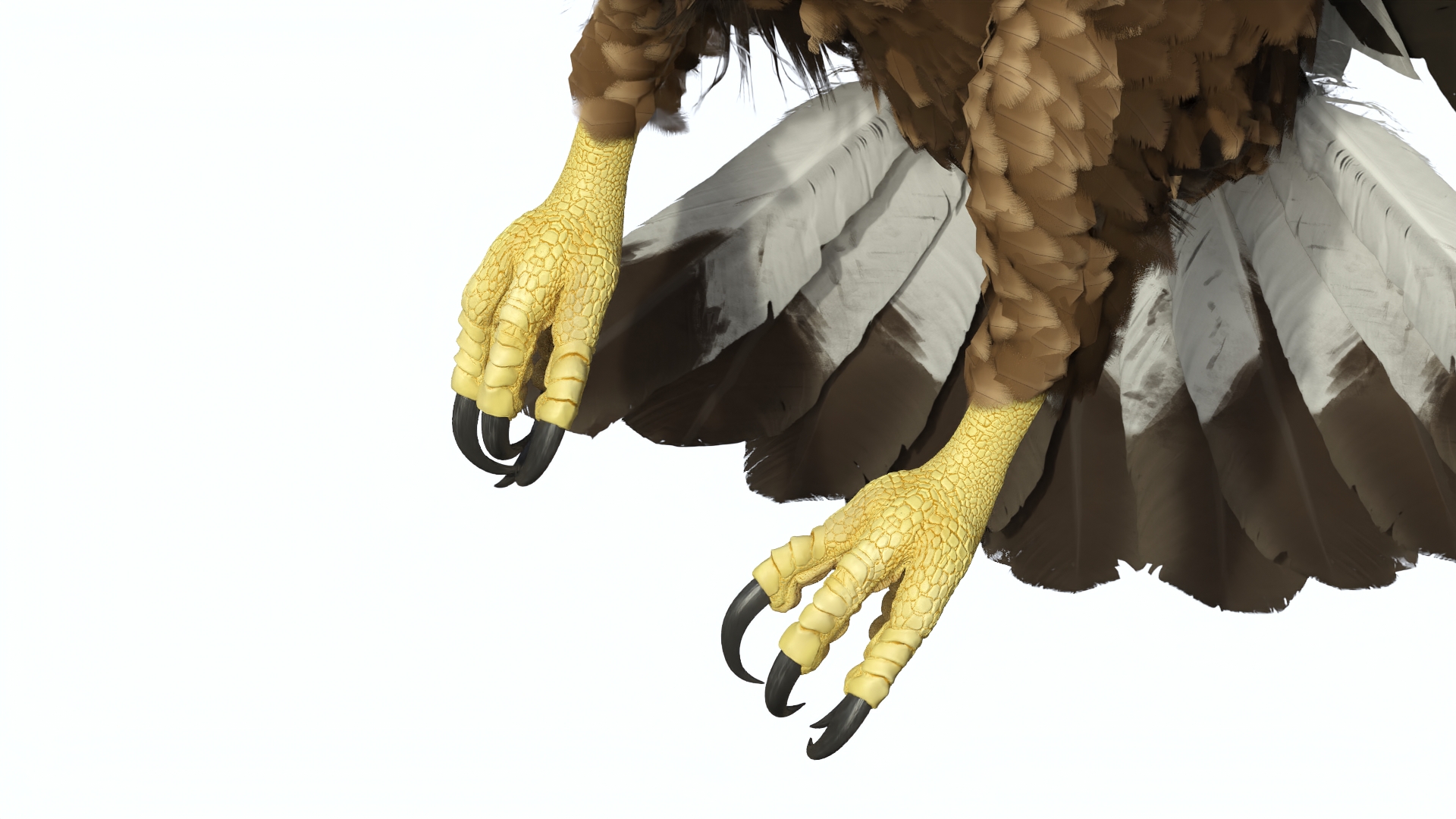 Realistic Flying Gurney Eagle 3D model