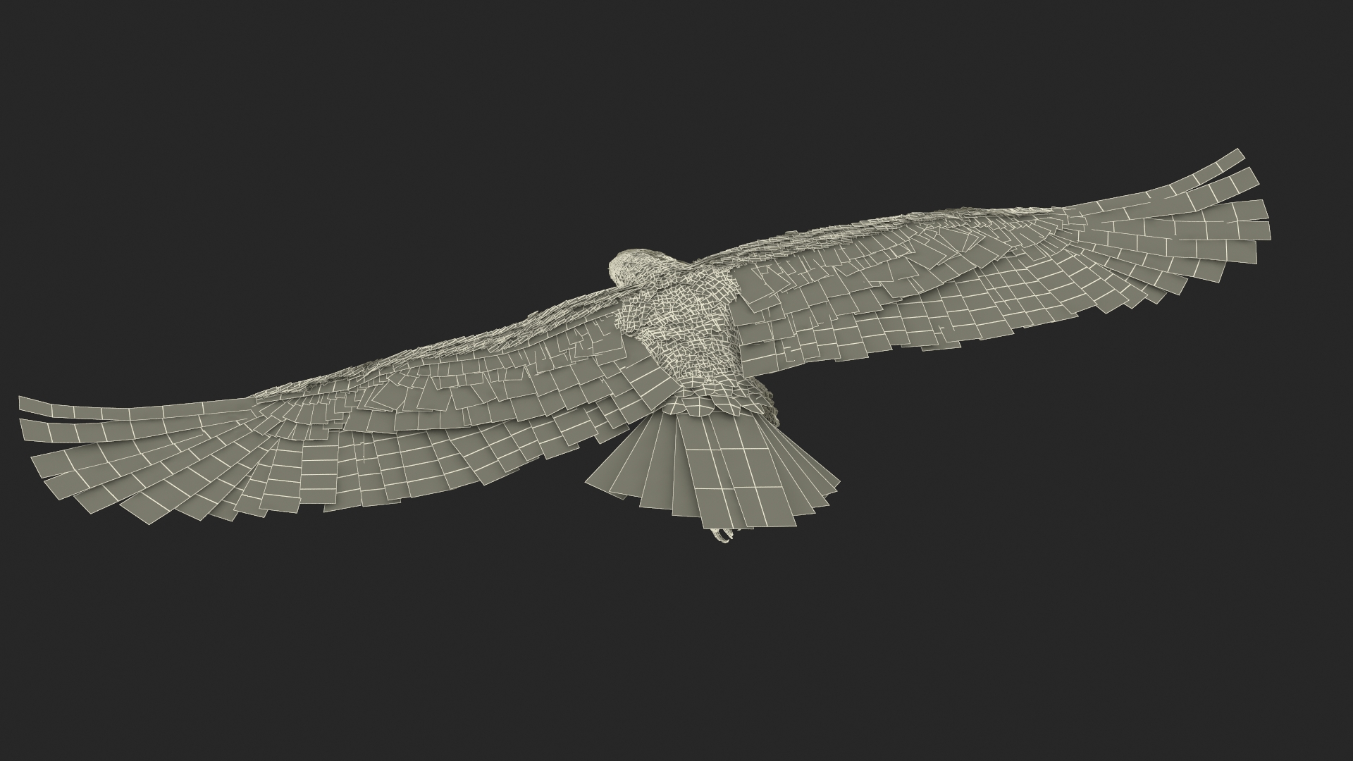 Realistic Flying Gurney Eagle 3D model