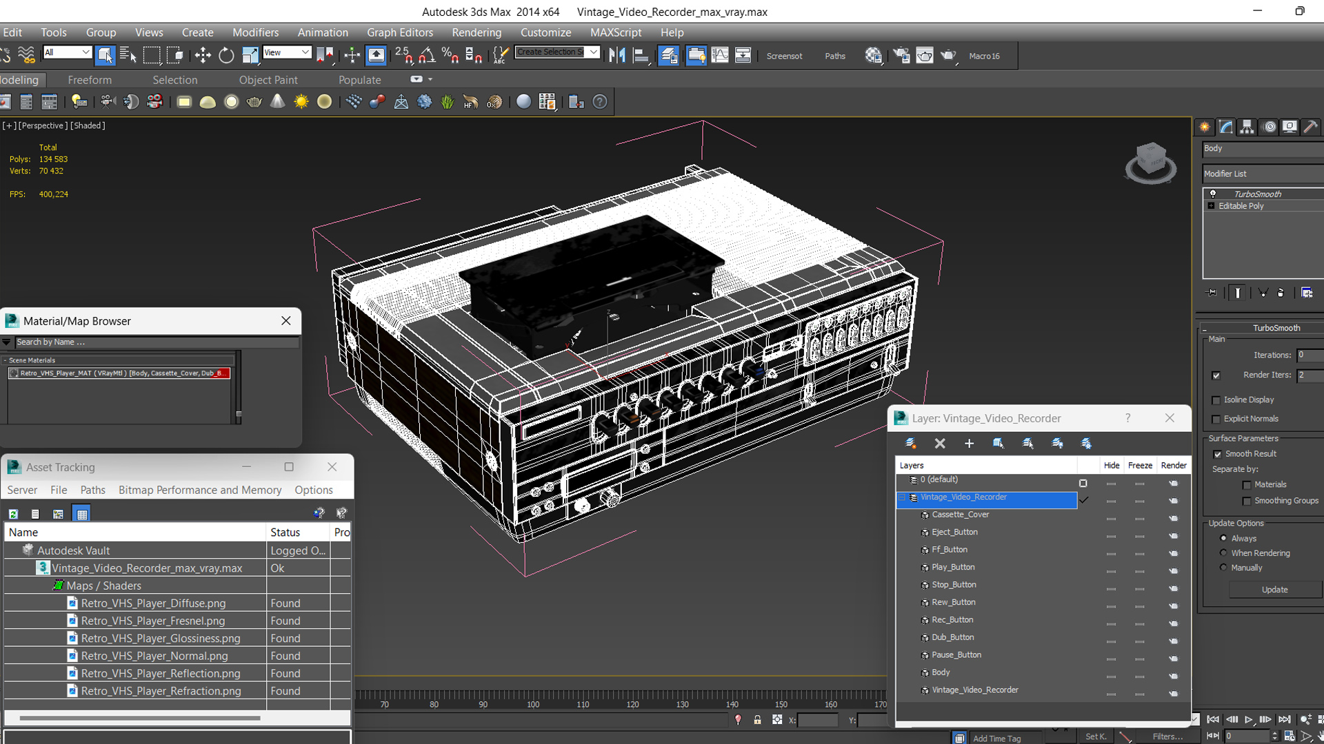 Vintage Video Recorder 3D