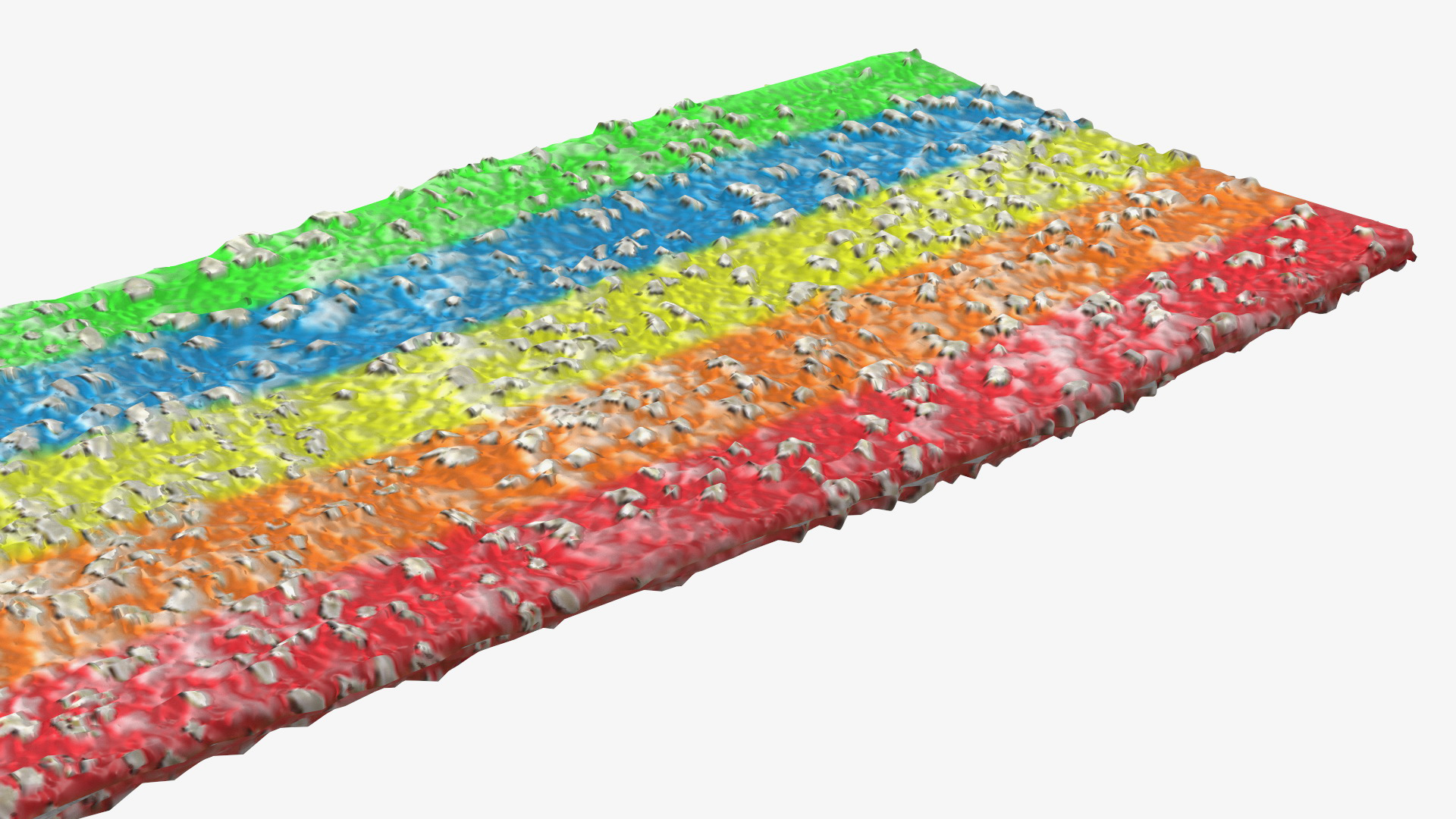 3D Multicolor Sugar Coated Licorice Candy Belt model