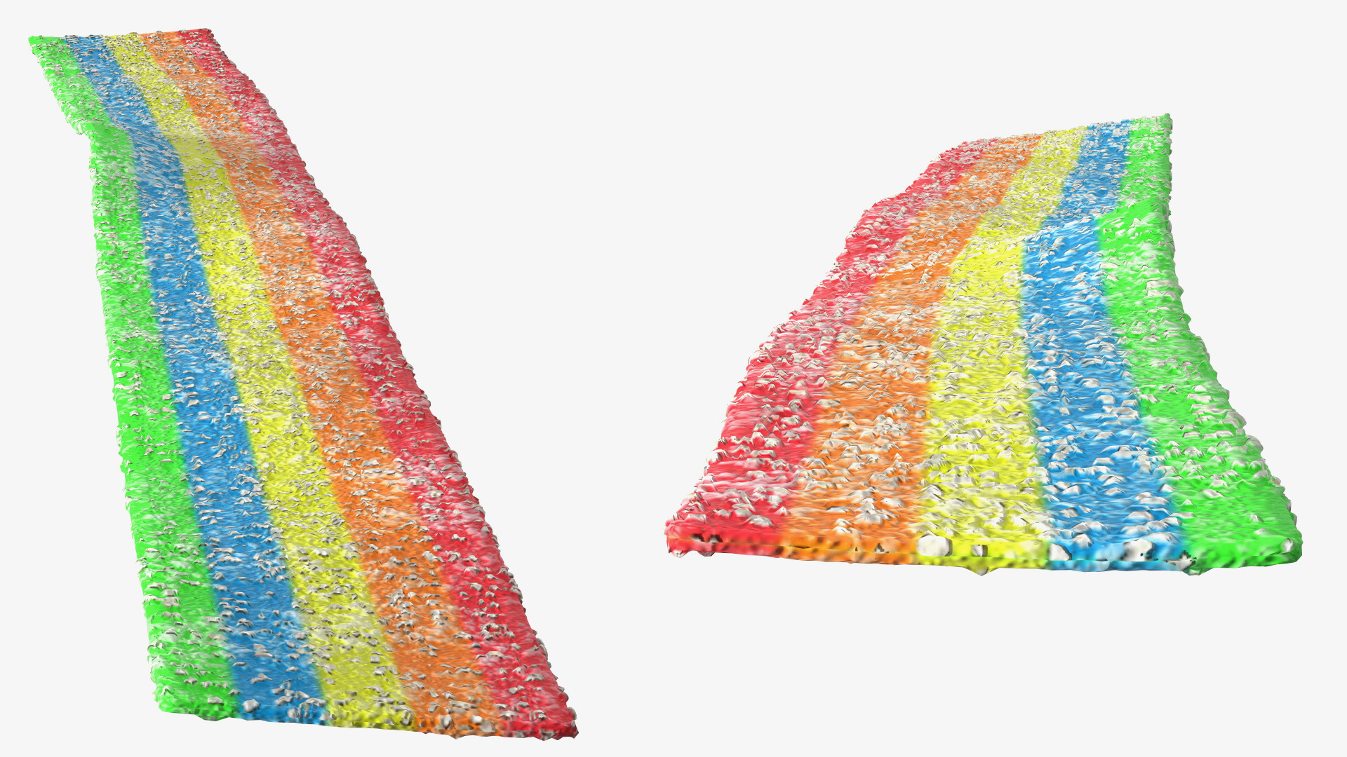 3D Multicolor Sugar Coated Licorice Candy Belt model