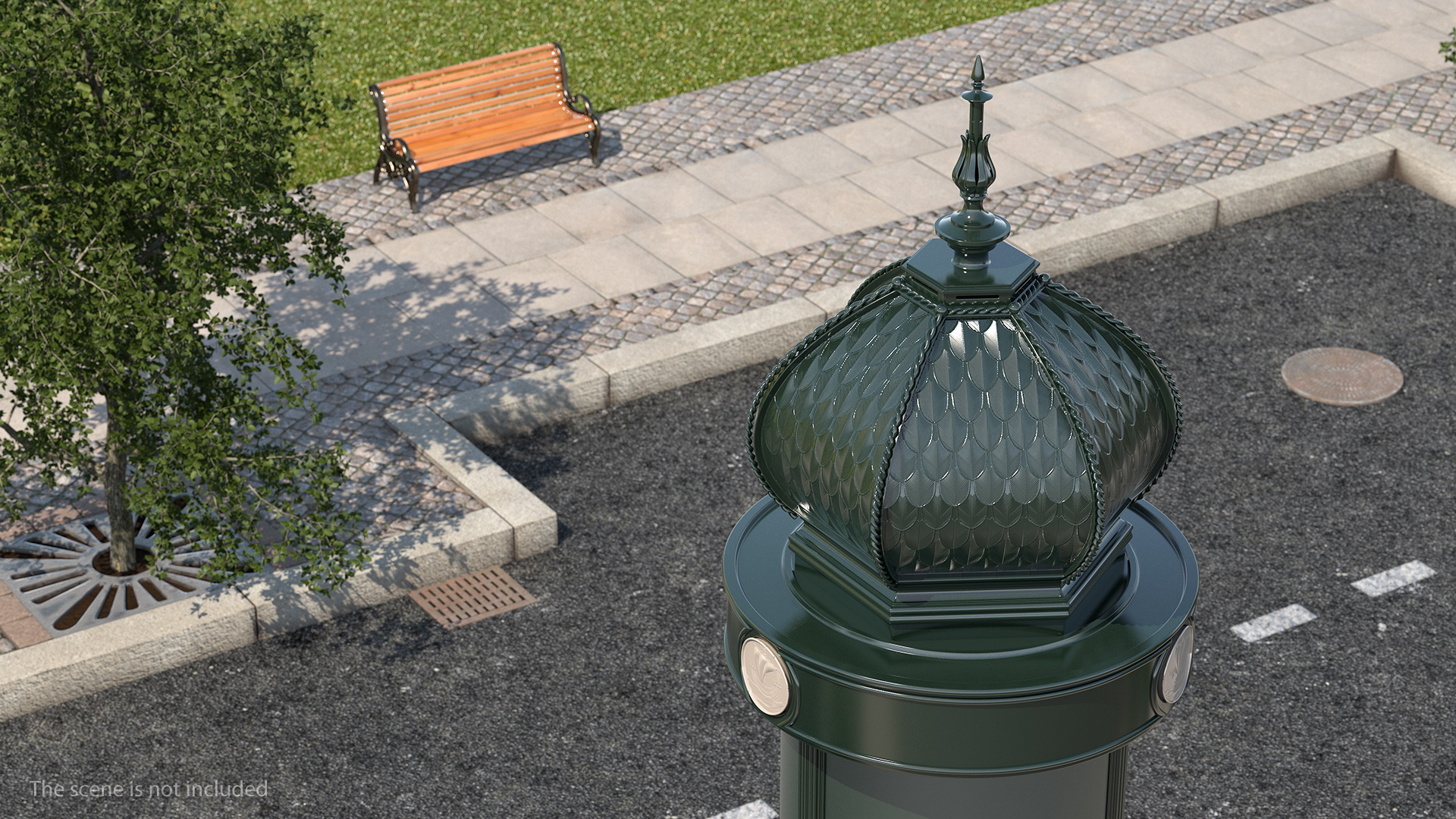 3D Advertising Column model