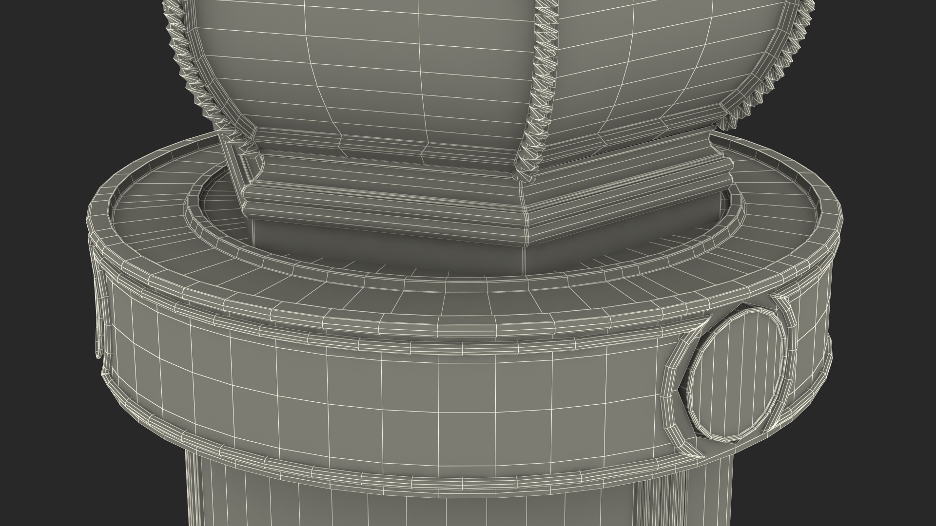 3D Advertising Column model