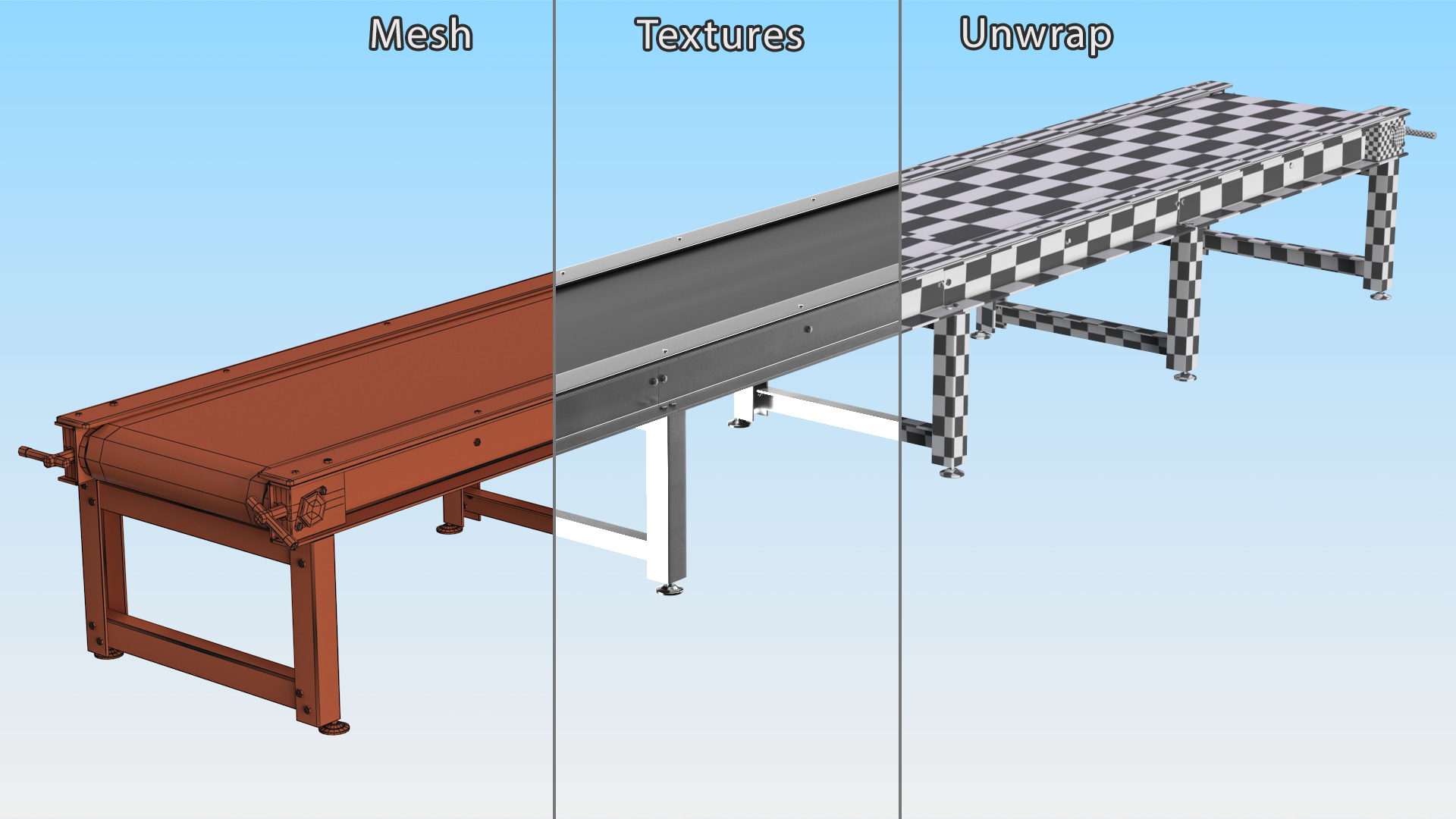 3D Belt Conveyor model