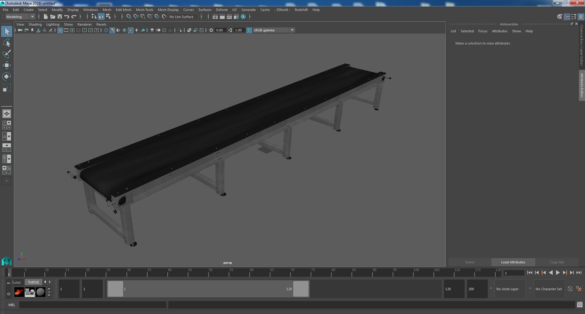 3D Belt Conveyor model